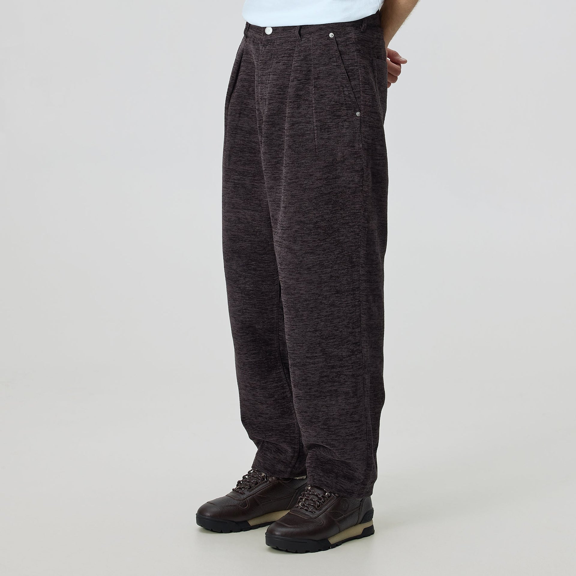 Kith Chenille Brett Pleated Taper Trouser - Kindling - PH