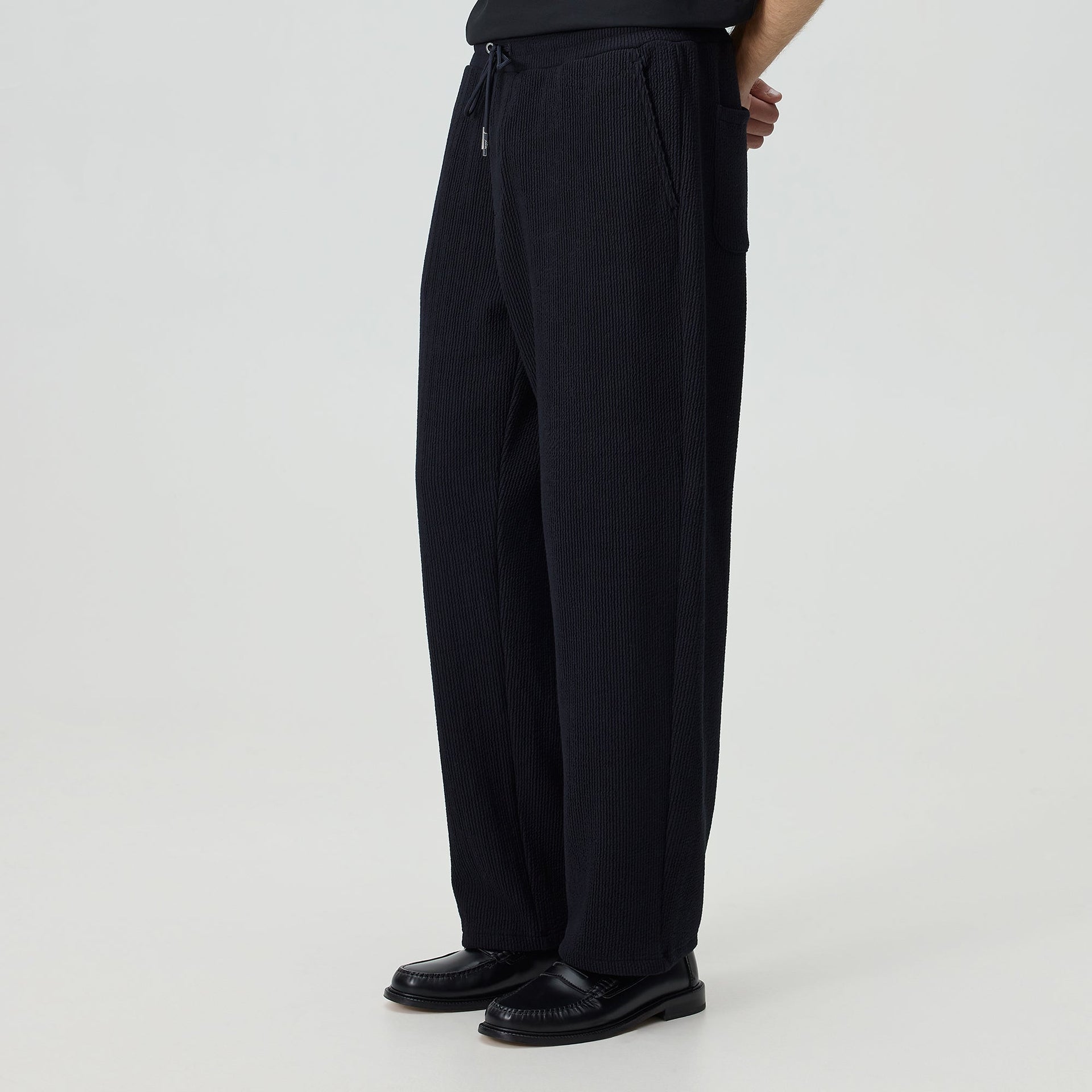 Kith Heavy Crepe Rib Knit Elmhurst Pant - Black - PH