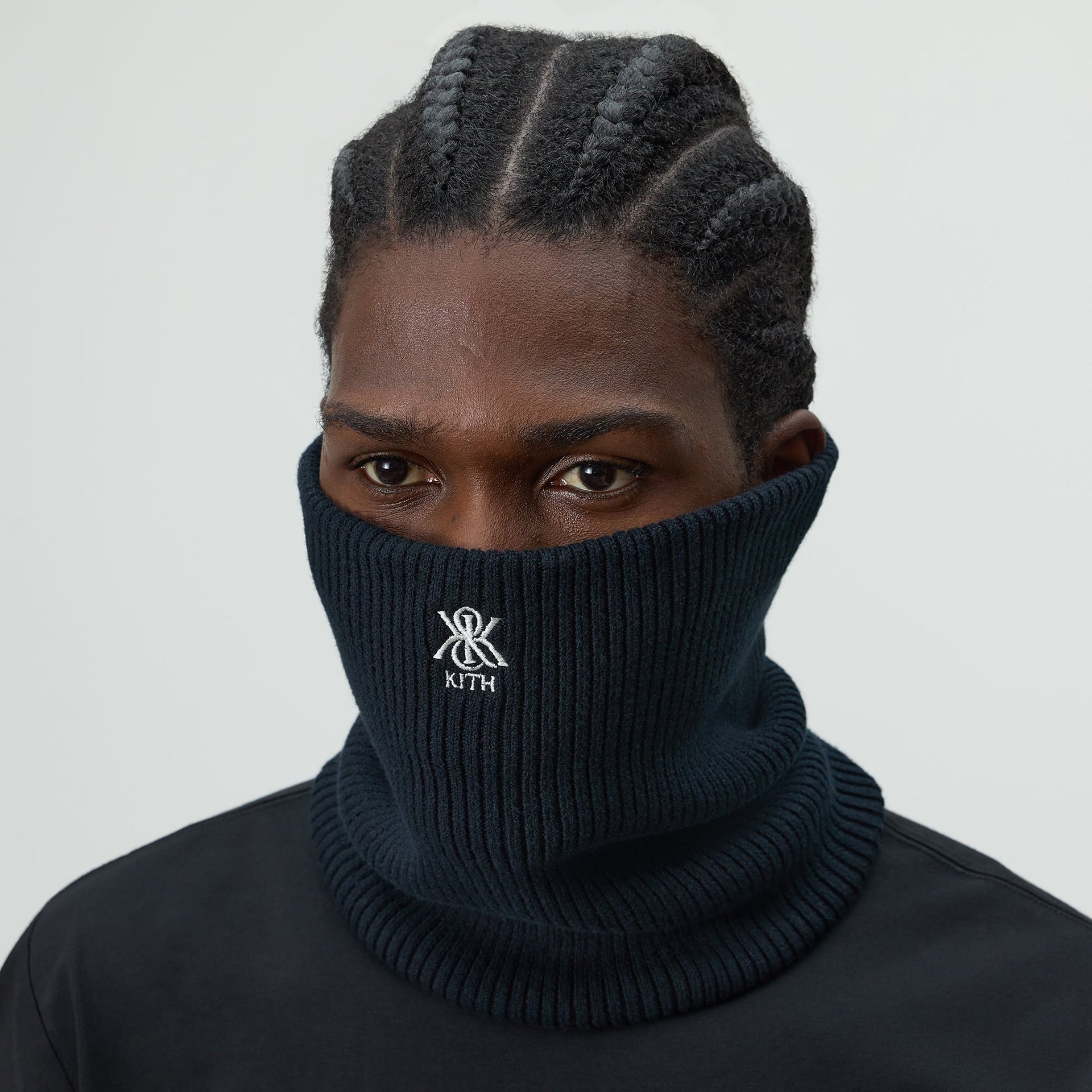 Kith Ribbed Neck Warmer - Black - PH
