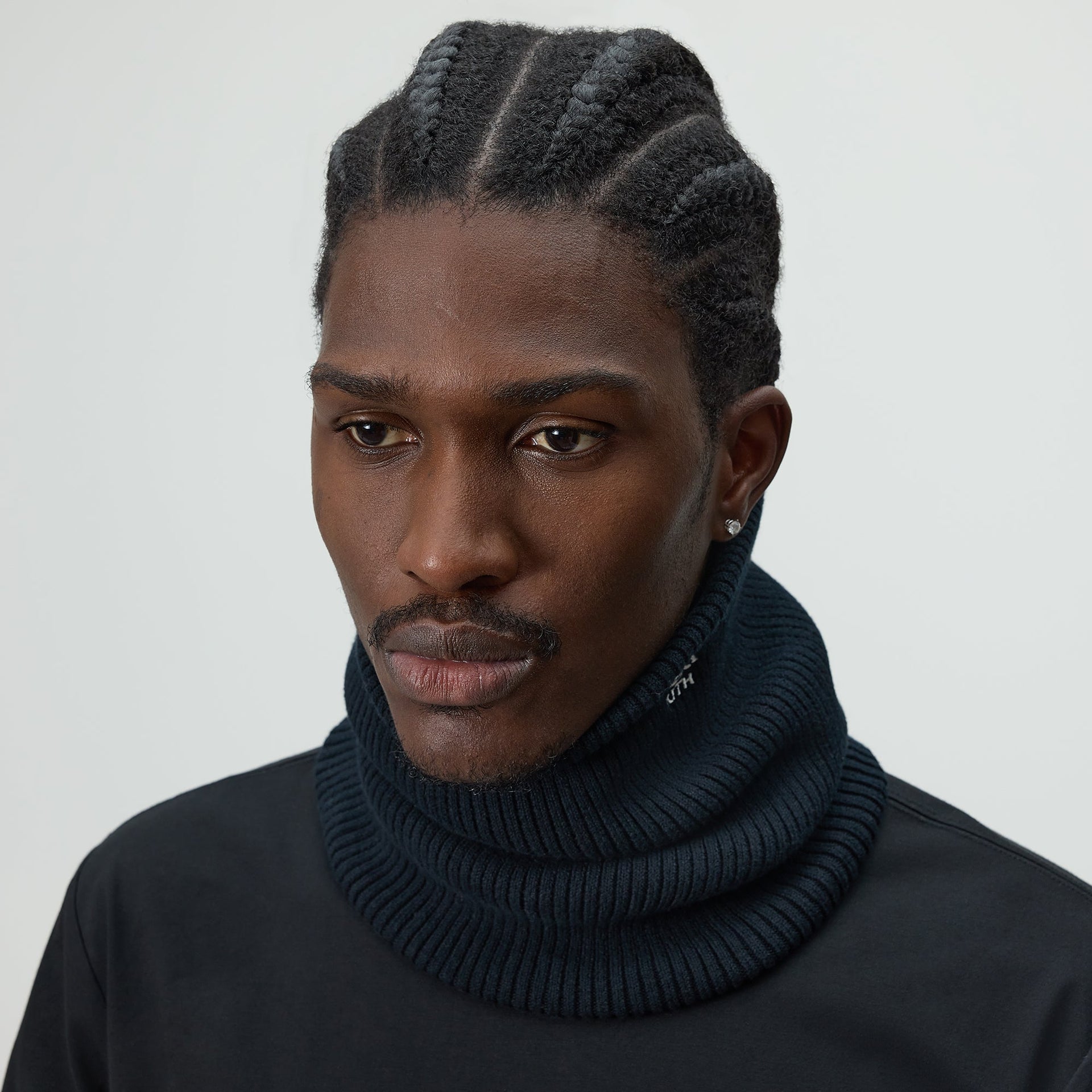 Kith Ribbed Neck Warmer - Black - PH