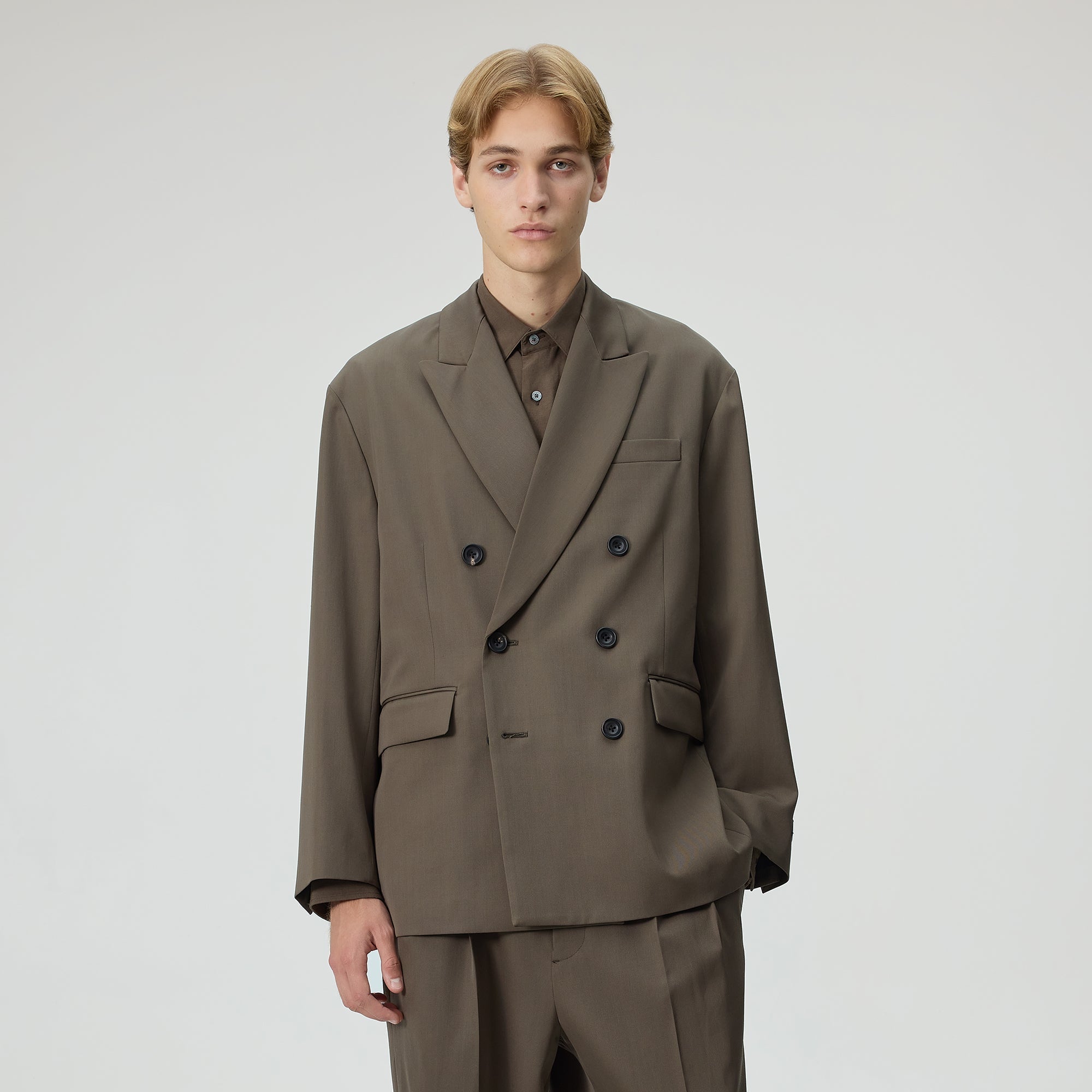 Kith 101 for ssstein Oversized Double Breasted Blazer - Everglades