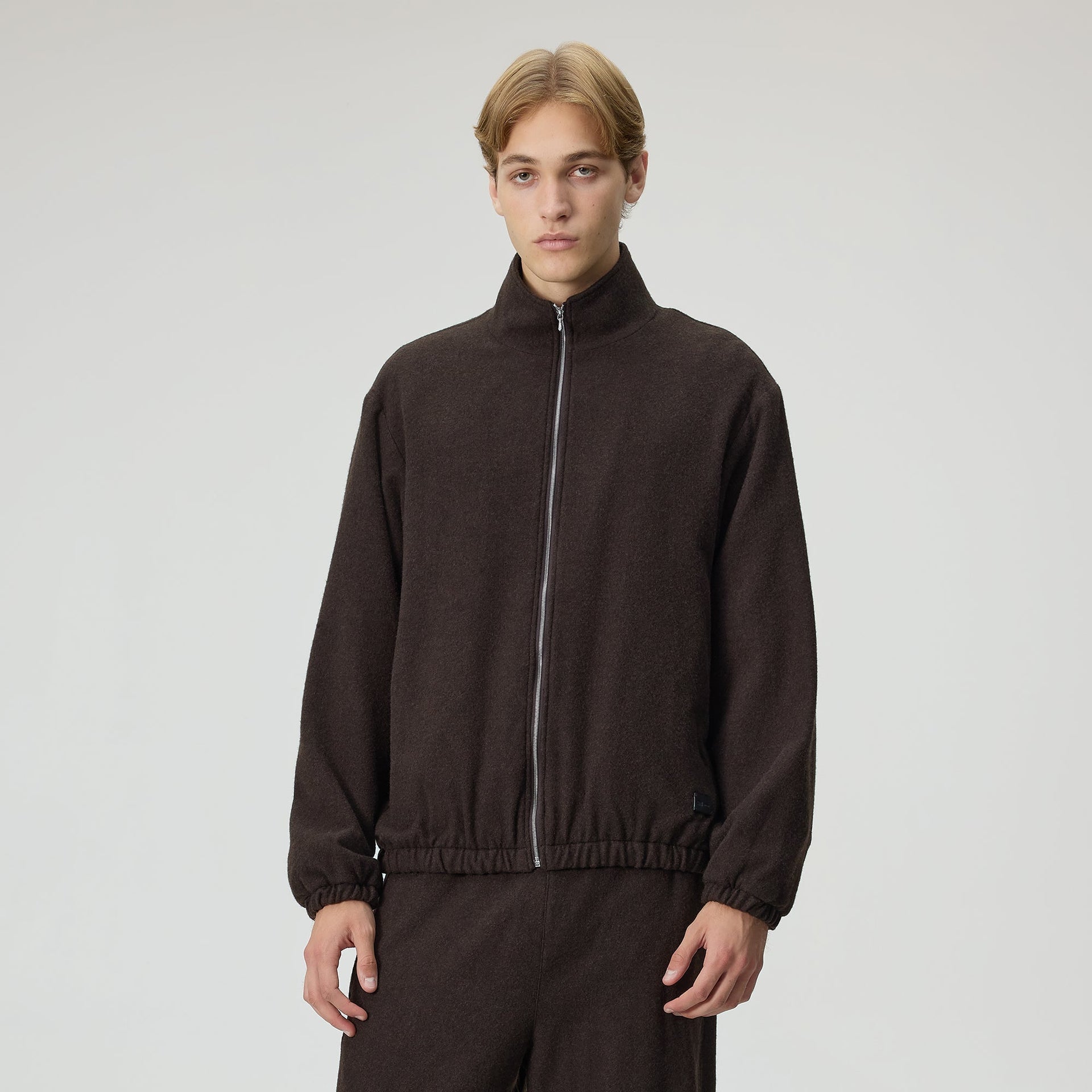 Kith 101 for ssstein Wool Cashmere Blend Fleece Jacket - Kindling - PH