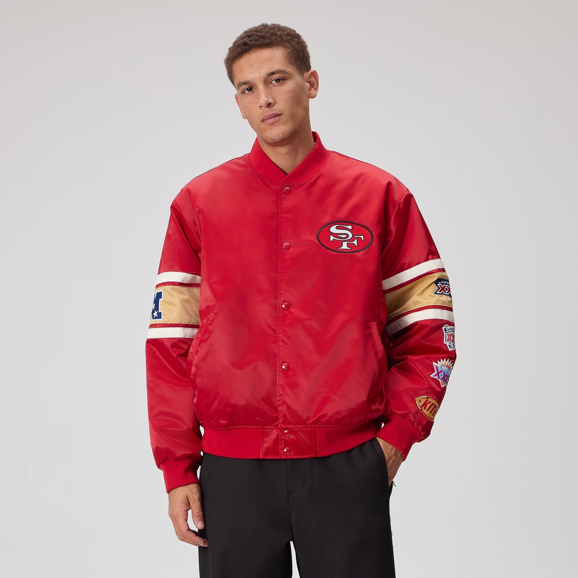 Kith for the NFL San Francisco 49ers Satin Bomber Jacket - Present - PH