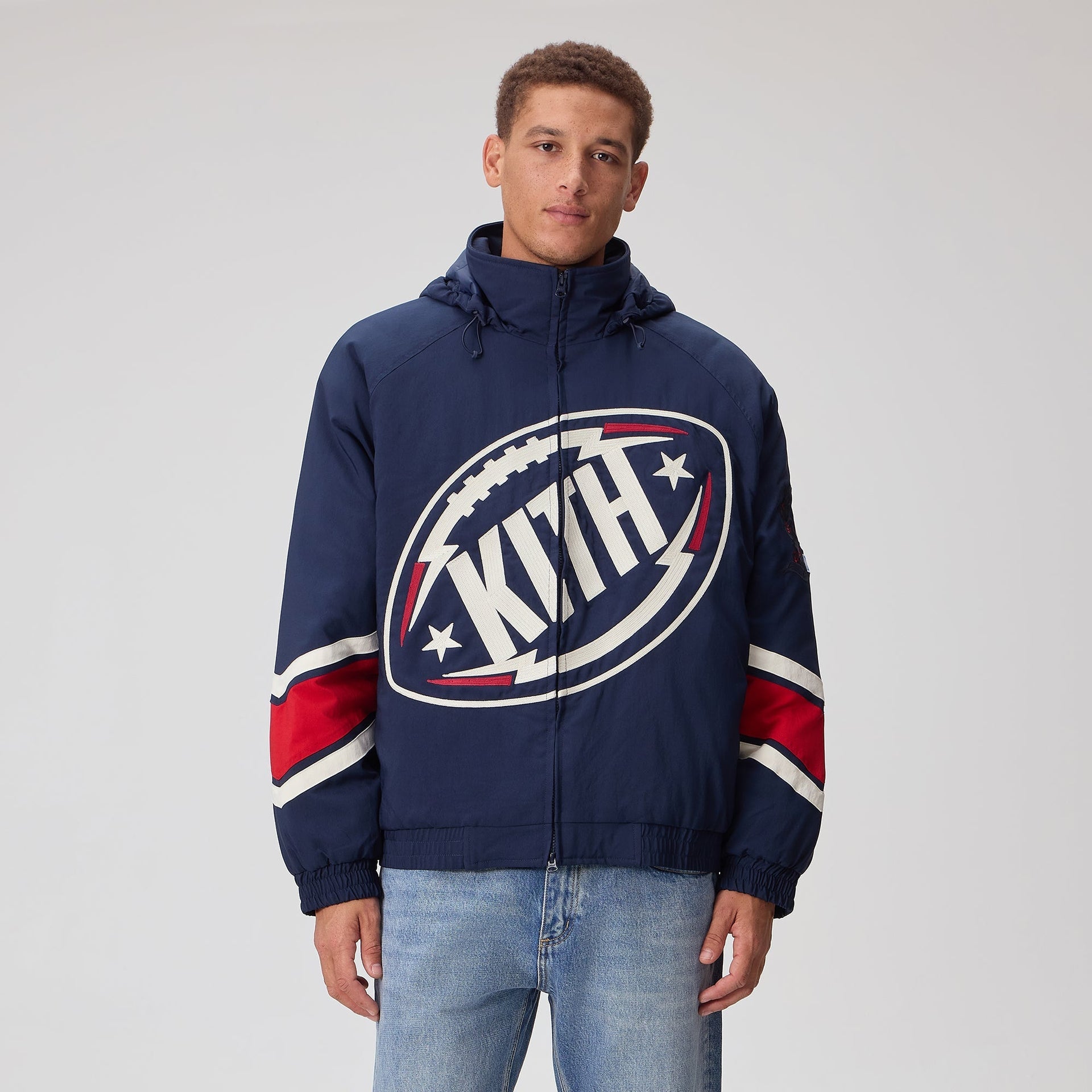 Kith for the NFL New York Giants Padded Nylon Jacket - Nocturnal - PH