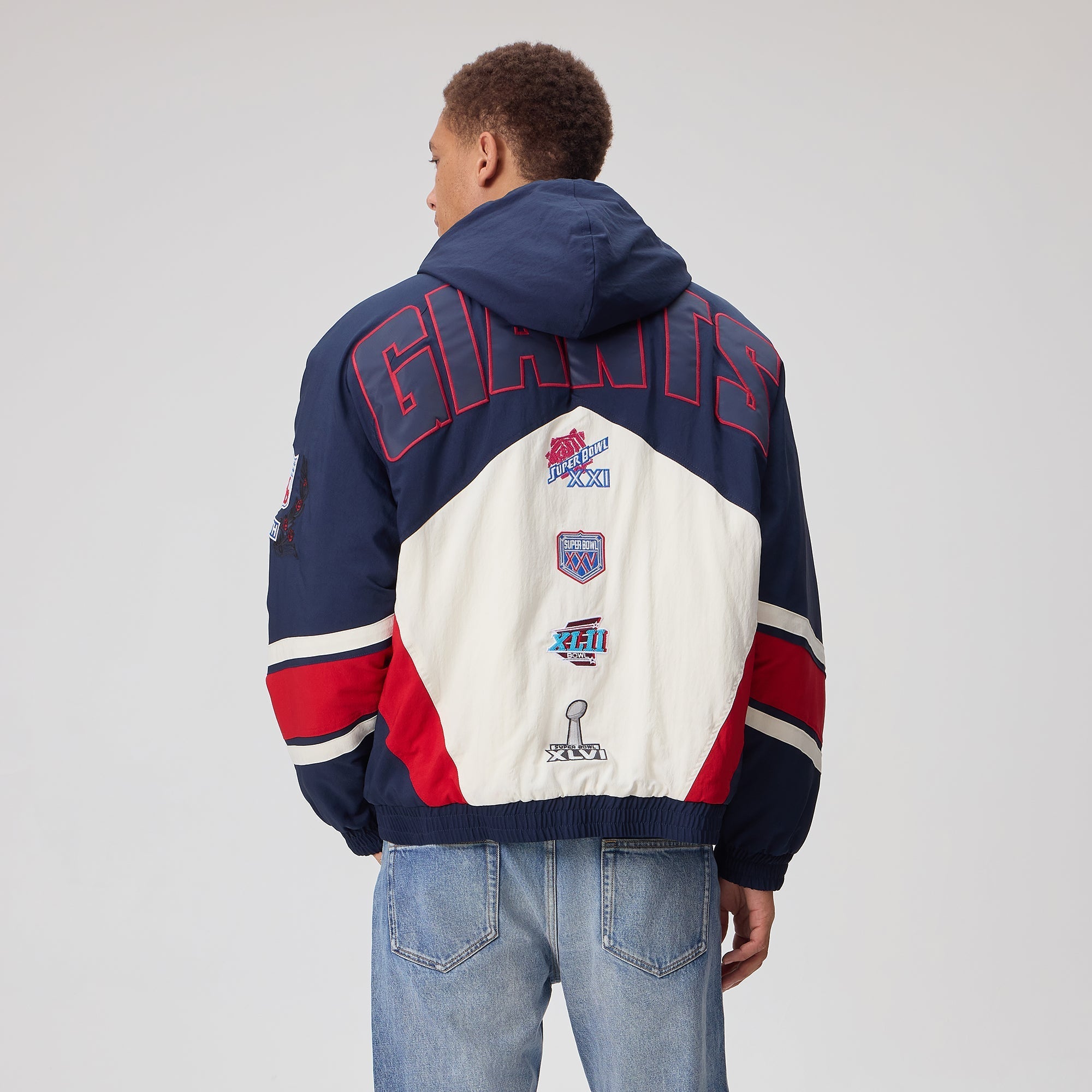 Kith for the NFL New York Giants Padded Nylon Jacket - Nocturnal