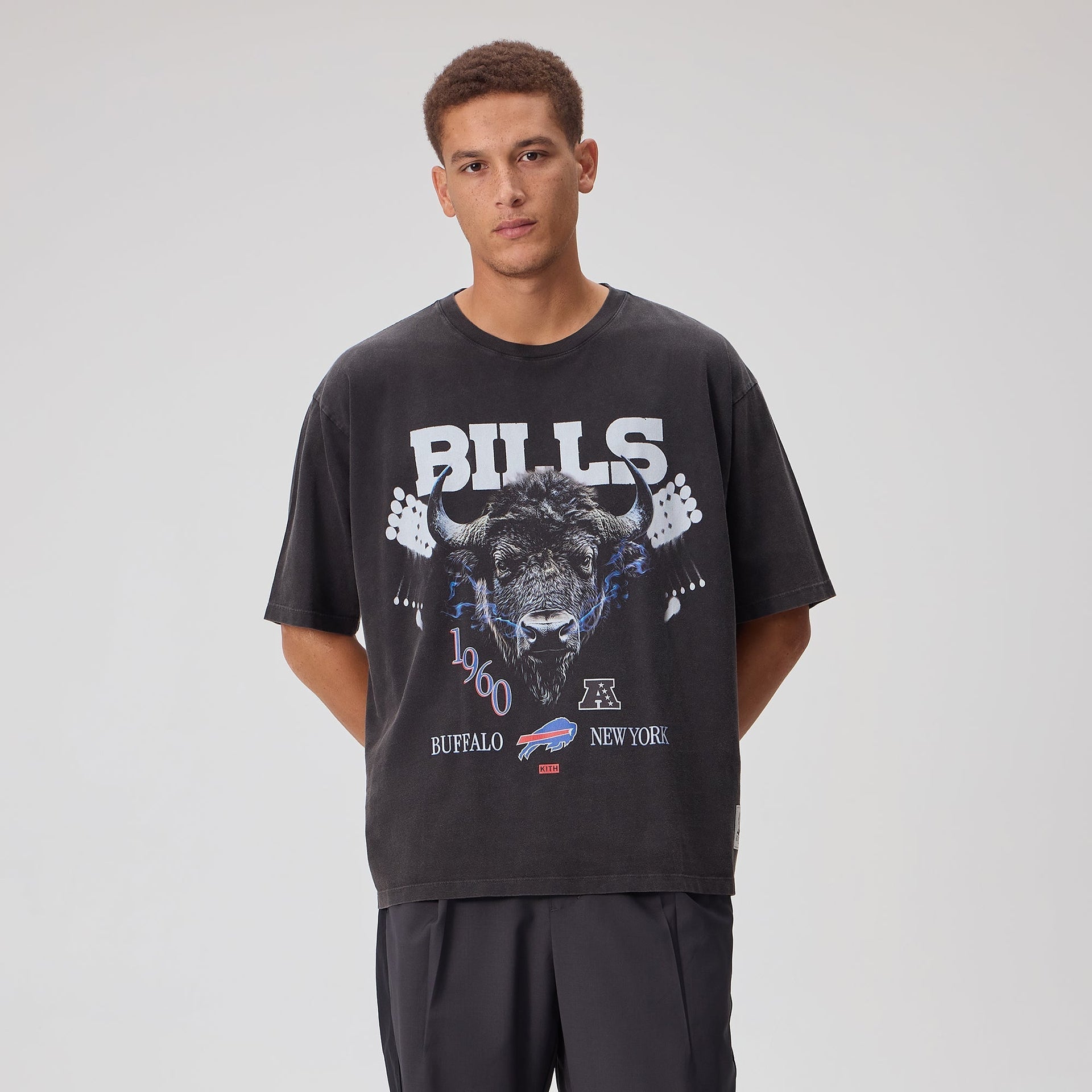 Kith for the NFL Buffalo Bills Photo Vintage Jones Tee - Black - PH