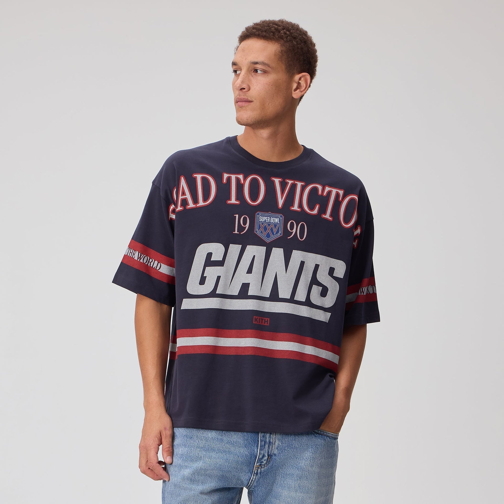 Kith for the NFL New York Giants Victory Vintage Bishop Tee - Ink - PH
