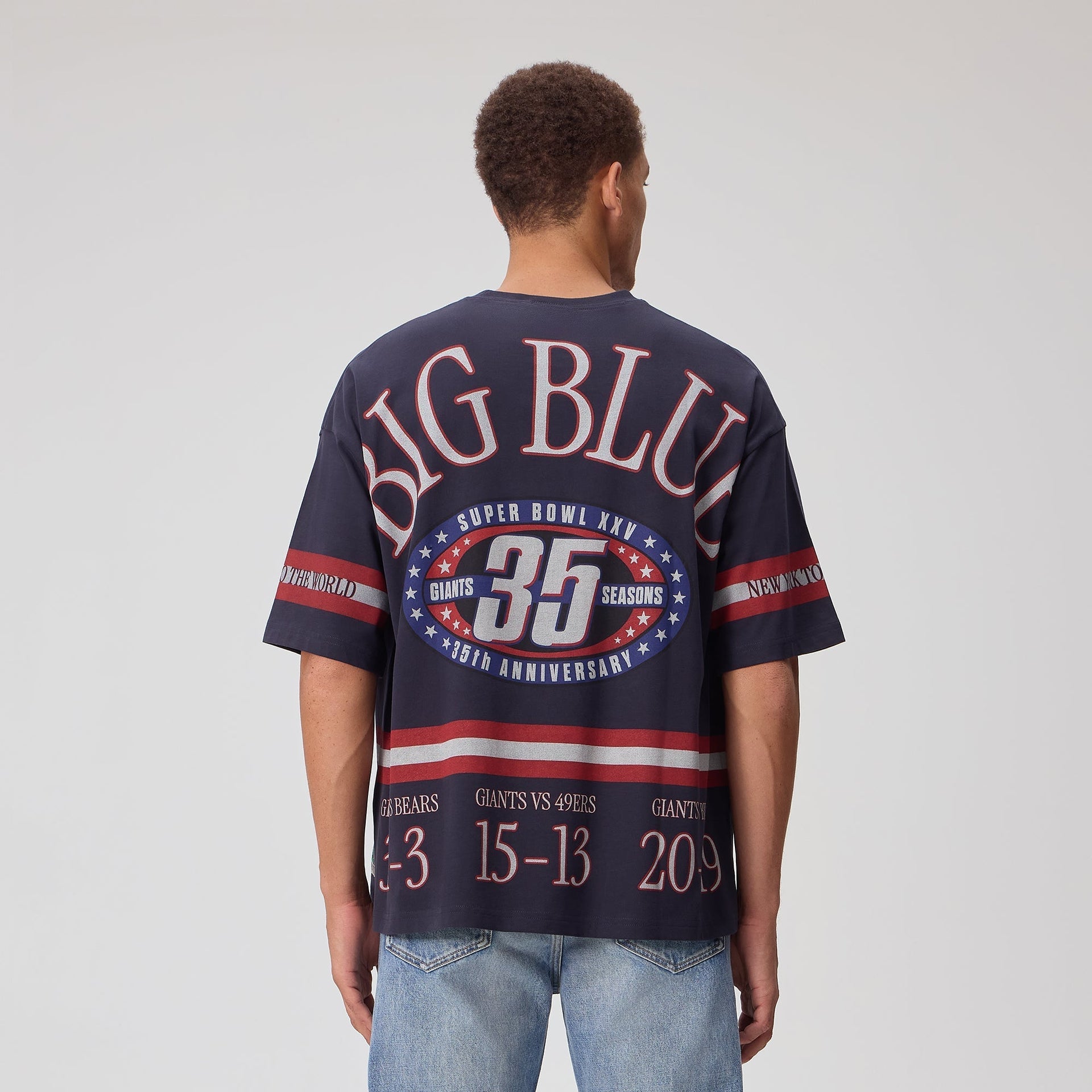 Kith for the NFL New York Giants Victory Vintage Bishop Tee - Ink - PH