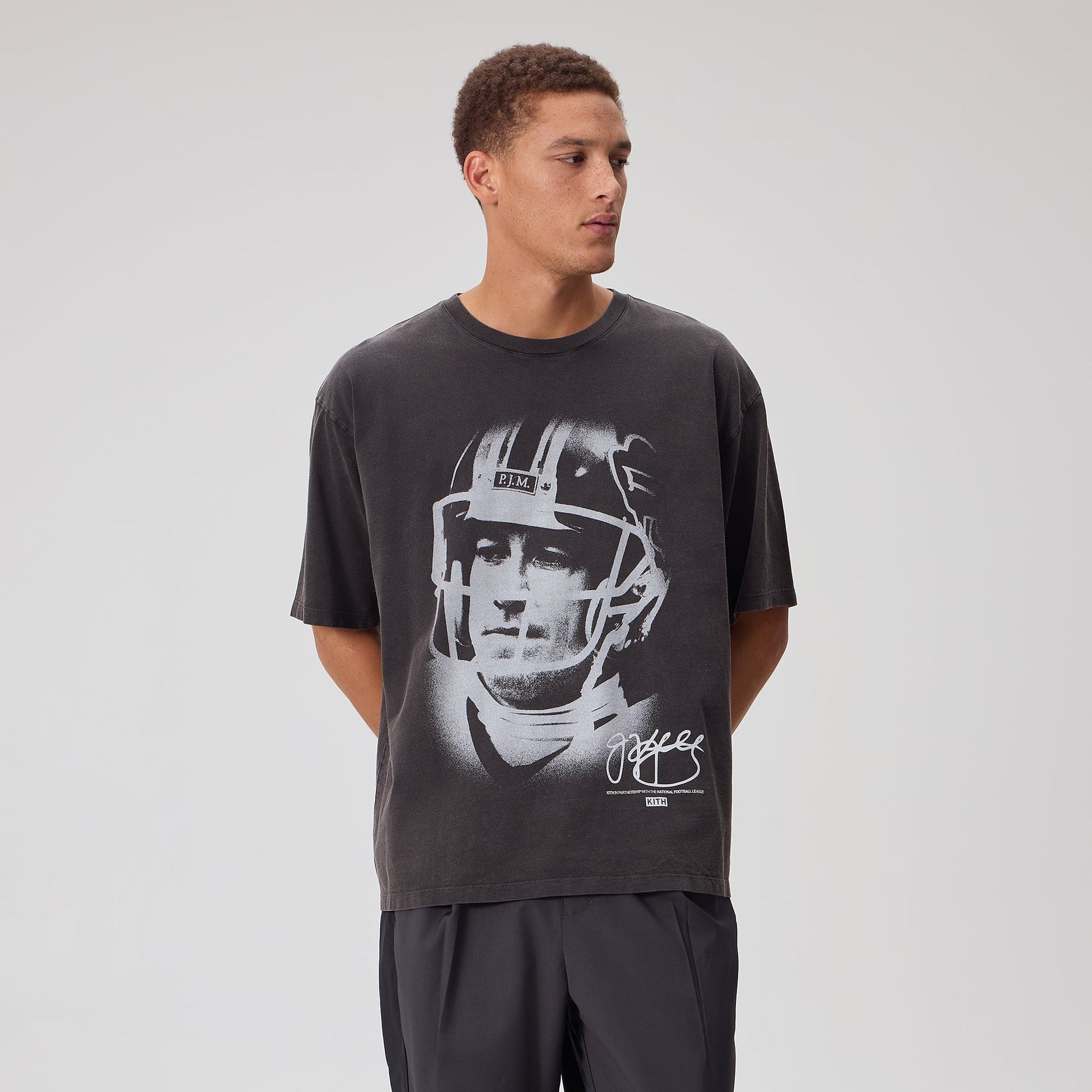 Kith for the NFL Jim Kelly Vintage Jones Tee - Black - PH