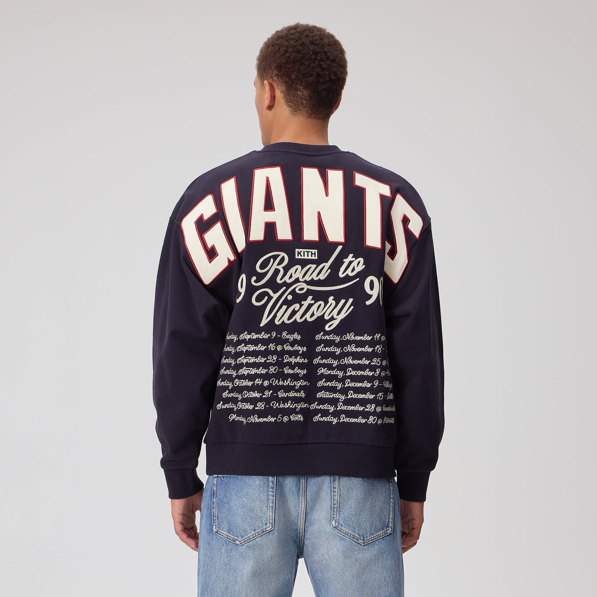 Kith for the NFL New York Giants Victory Vintage Nelson Crewneck - Ink - PH