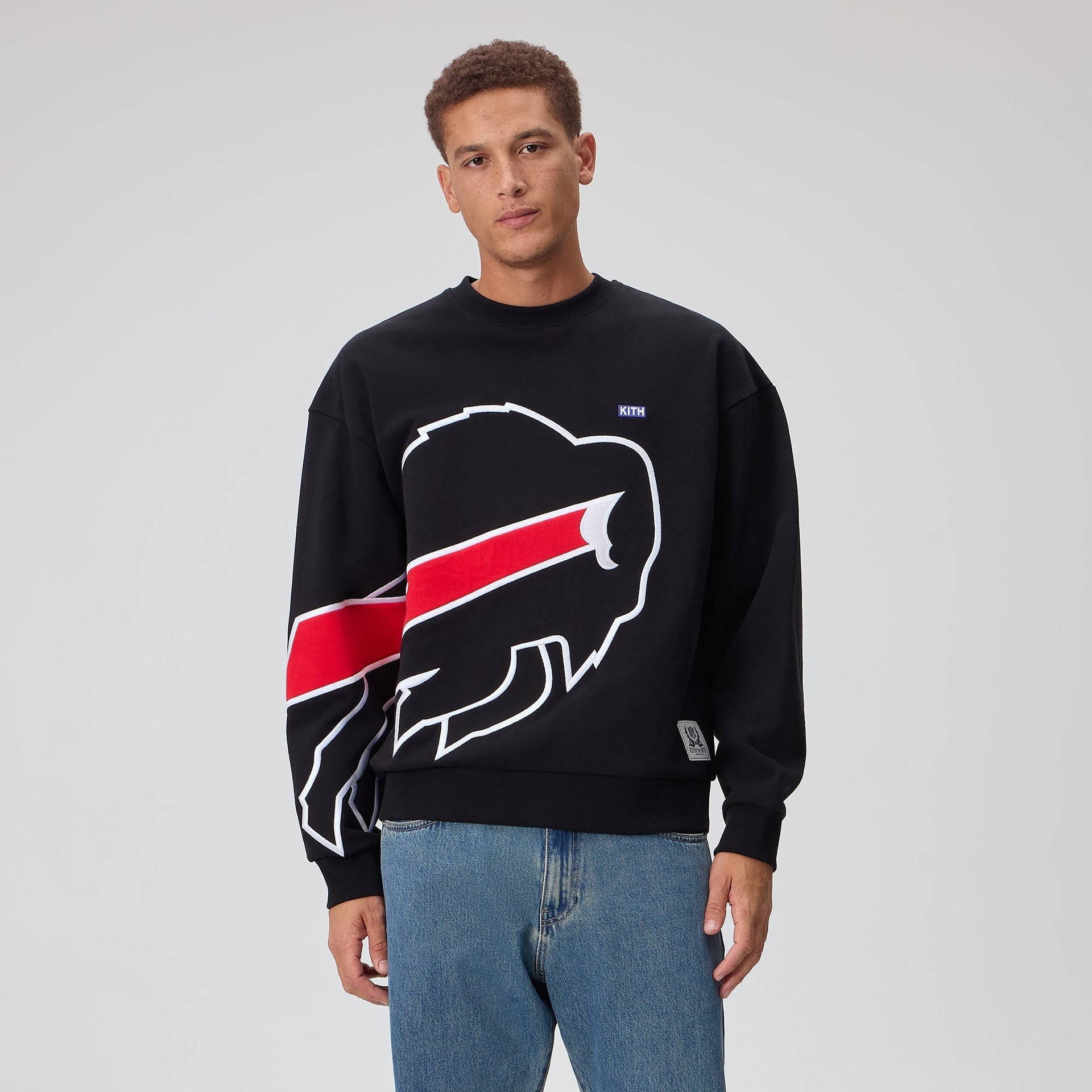 Kith for the NFL Buffalo Bills Vintage Nelson Crewneck - Black - PH