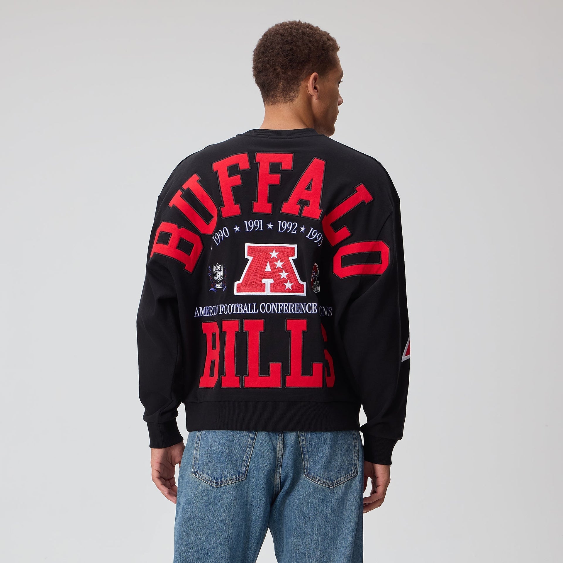 Kith for the NFL Buffalo Bills Vintage Nelson Crewneck - Black - PH