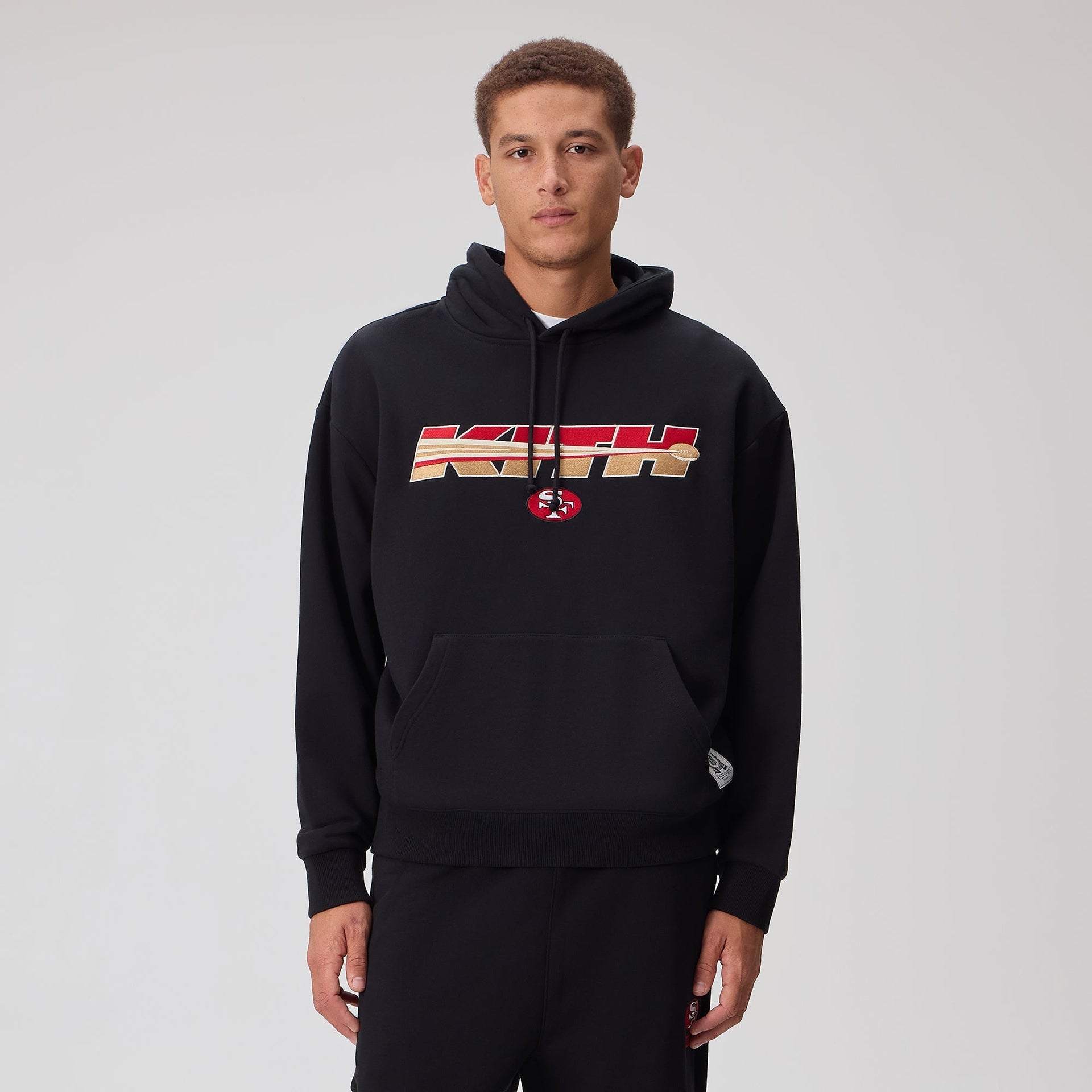Kith for the NFL San Francisco 49ers Vintage Nelson Hoodie - Black - PH