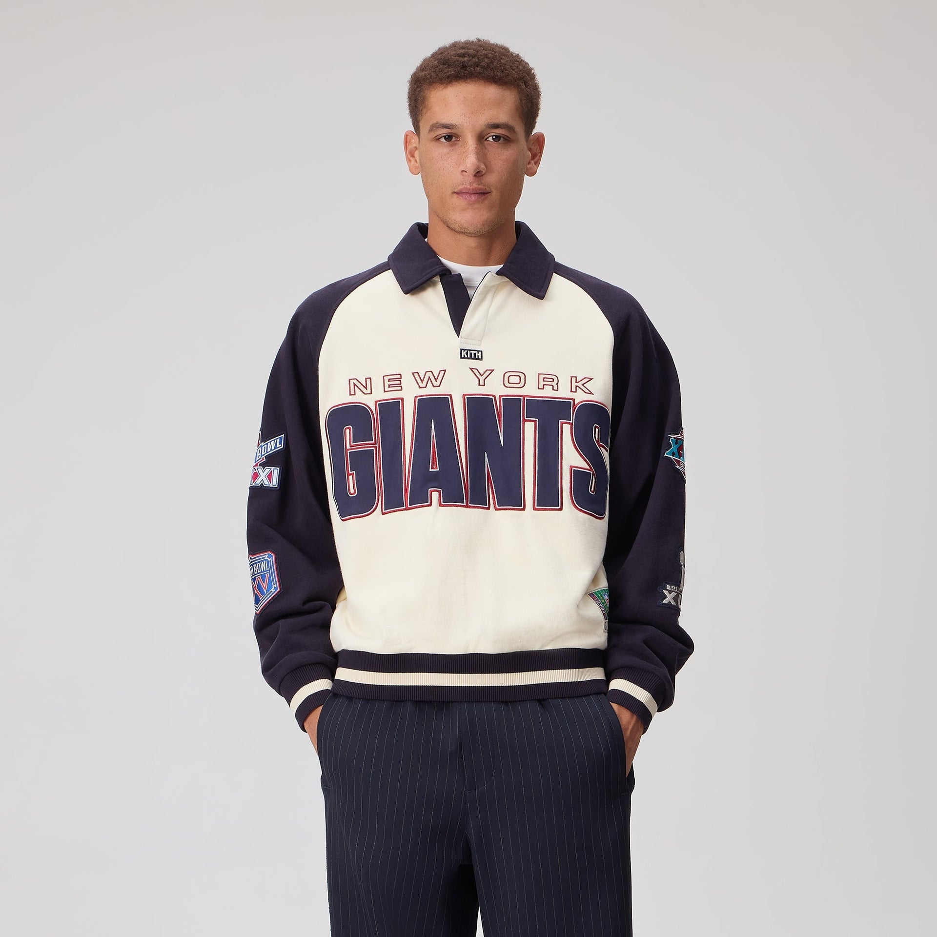 Kith for the NFL New York Giants Vintage Rugby - Sandrift - PH