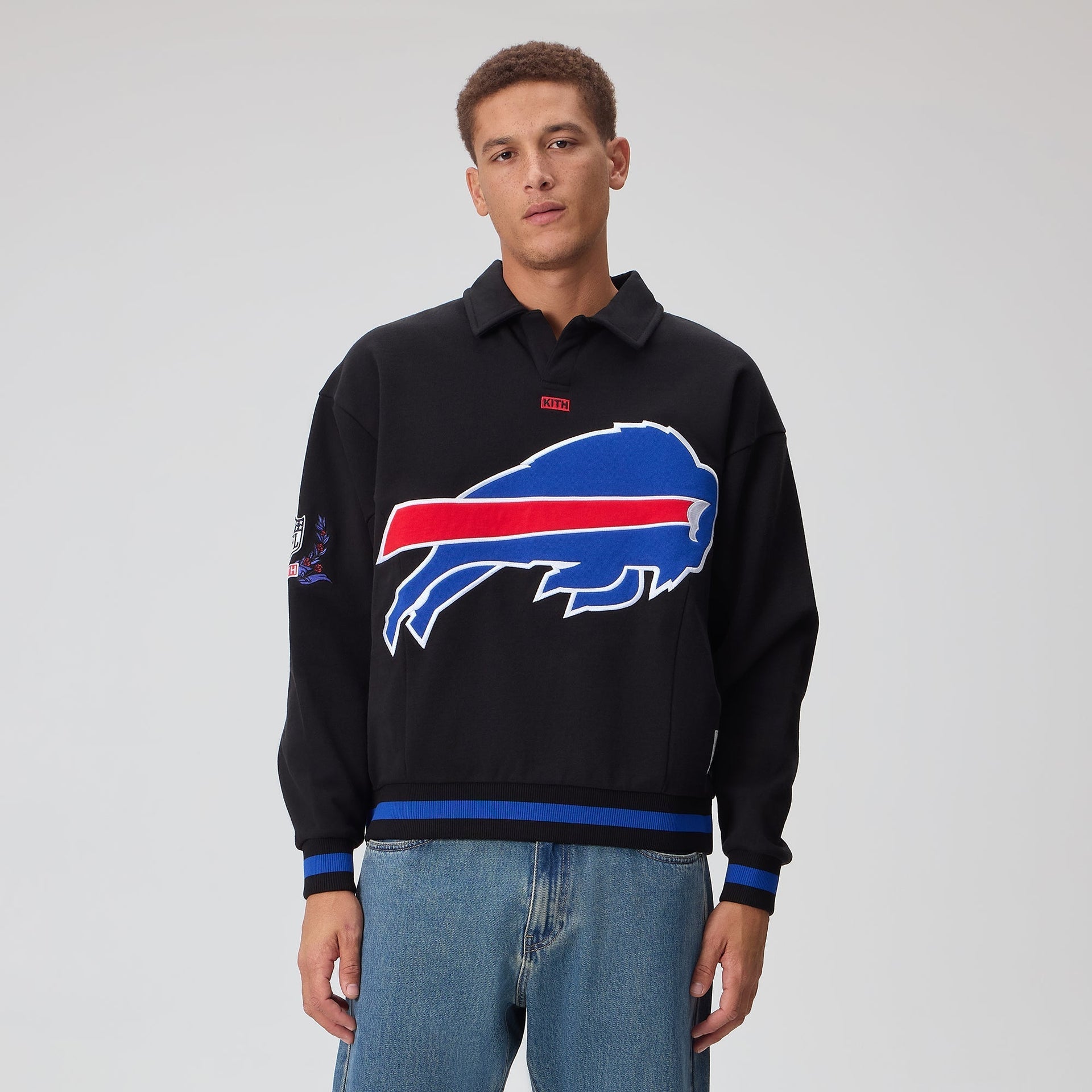 Kith for the NFL Buffalo Bills Vintage Rugby - Black - PH