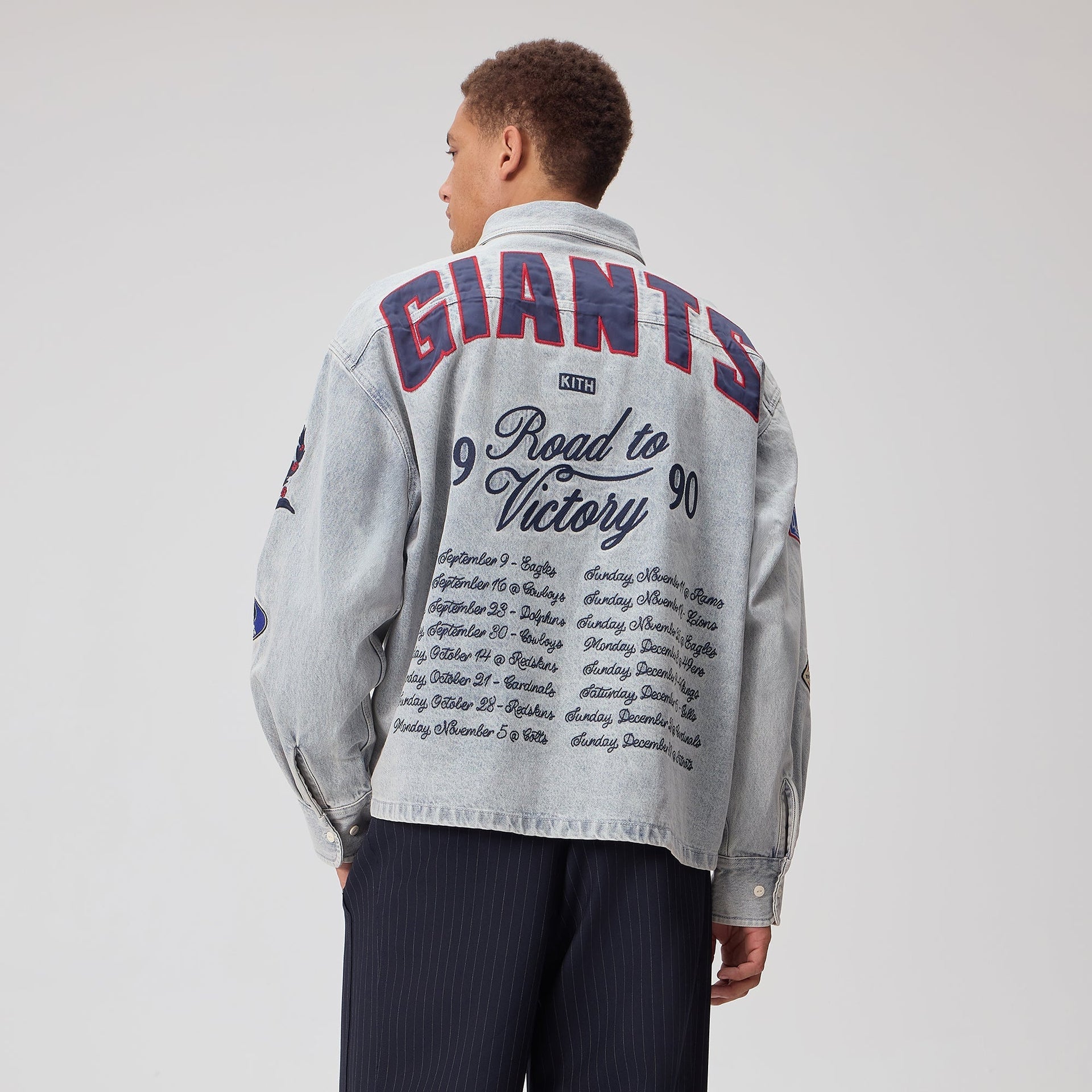 Kith for the NFL New York Giants Denim Henson Shirt - Cameron Wash - PH