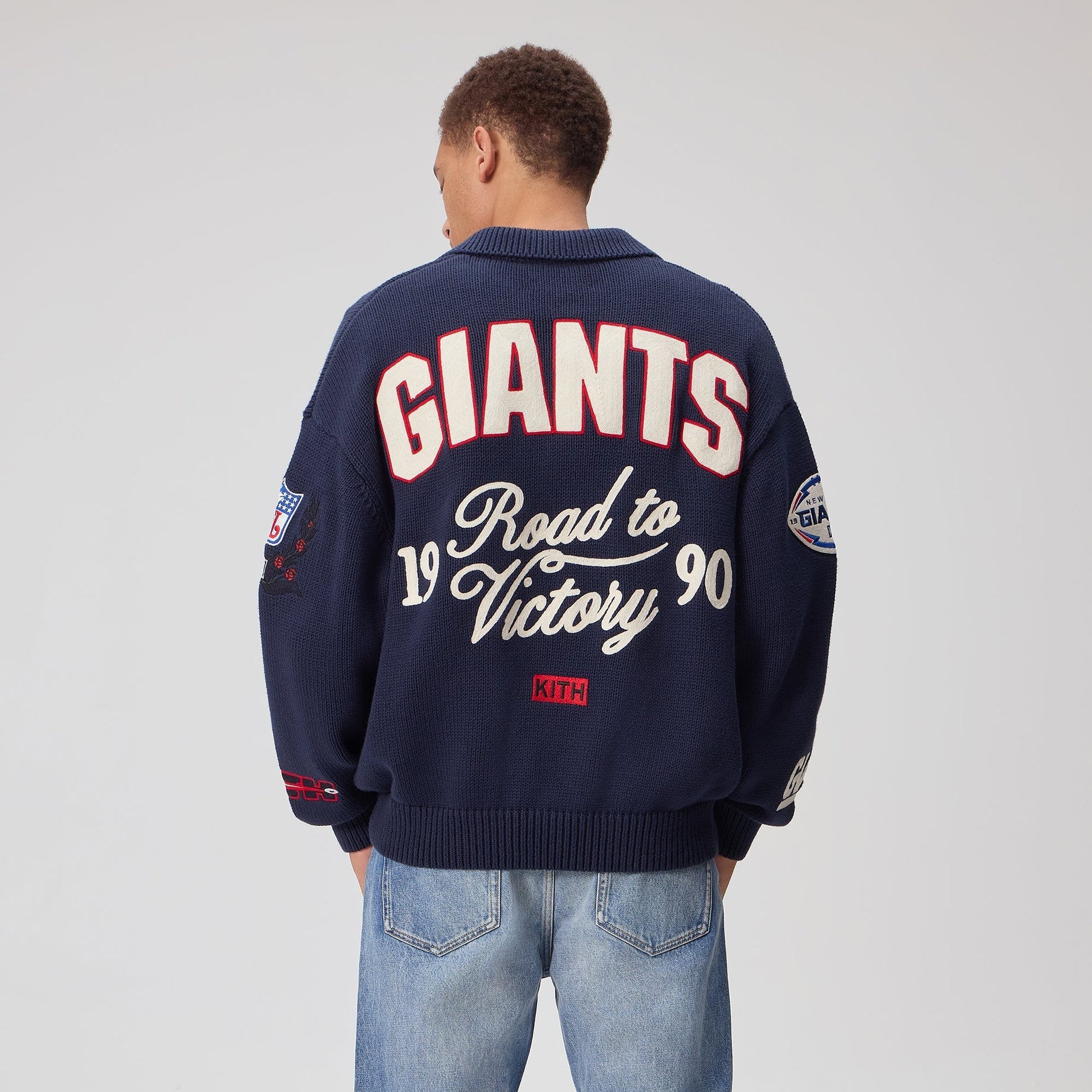 Kith for the NFL New York Giants Nelson Rugby Sweater - Nocturnal - PH