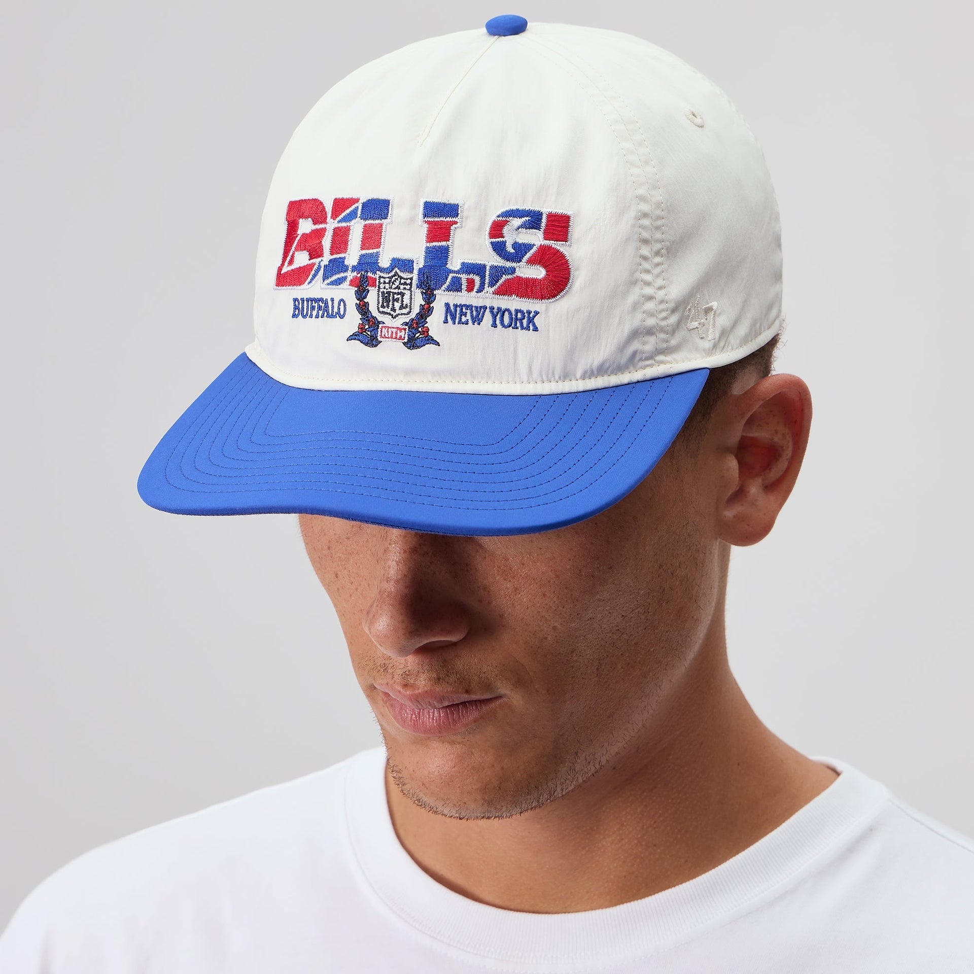 Kith & '47 for the NFL Buffalo Bills Nylon Hitch Snapback - Sandrift - PH