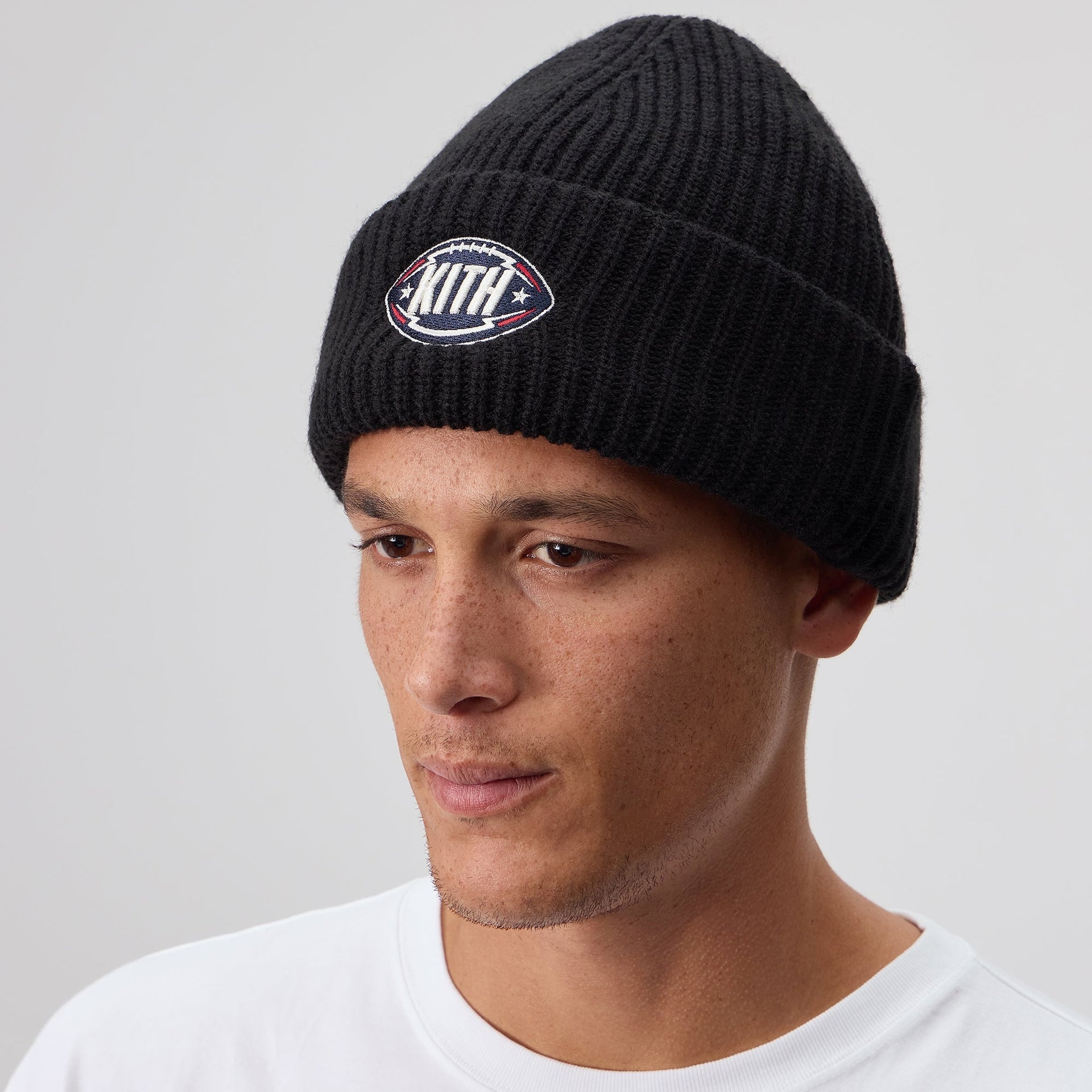 Kith & '47 for the NFL Chunky Knit Mia Beanie - Black - PH