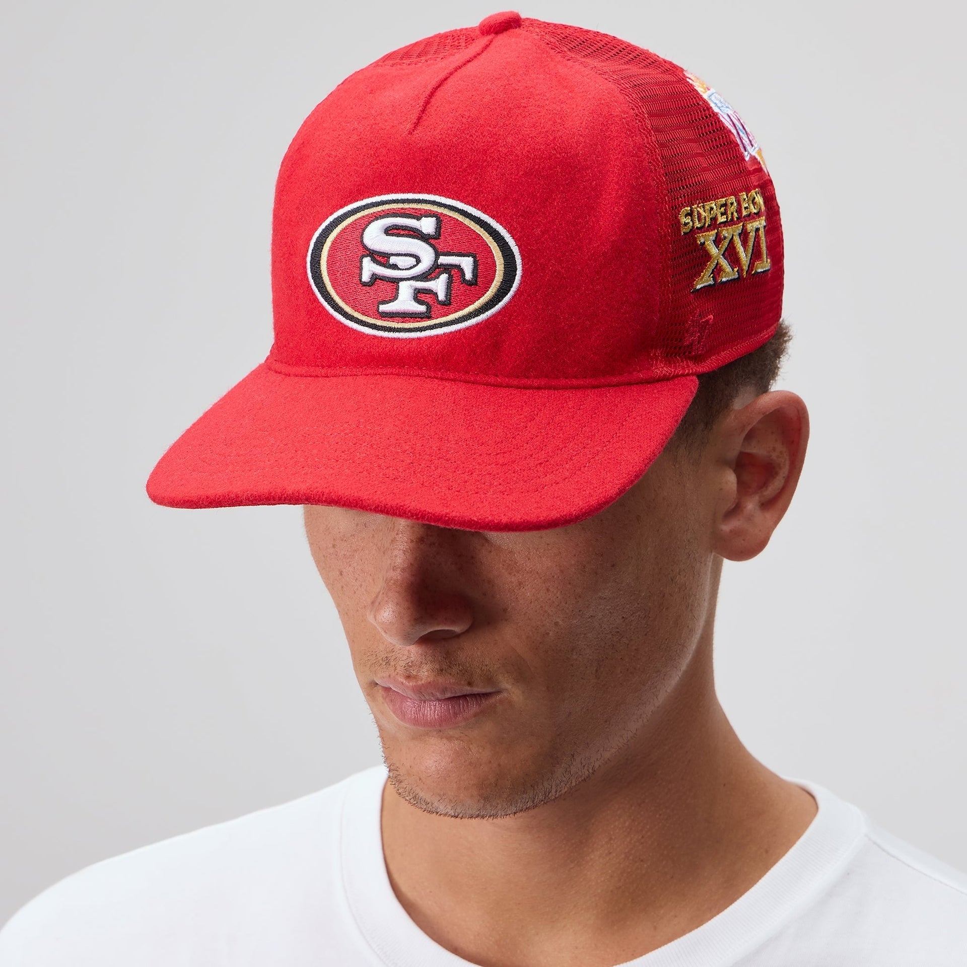 Kith & '47 for the NFL San Francisco 49ers Wool Hitch Trucker Hat - Present - PH