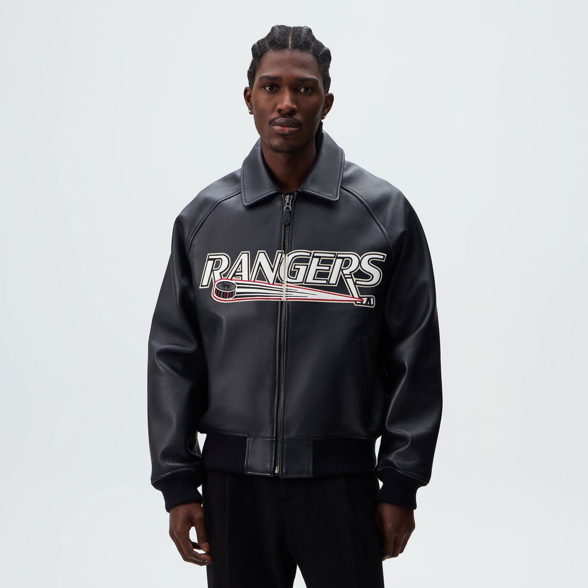 Kith & AVIREX for the New York Rangers Bomber Jacket - Black