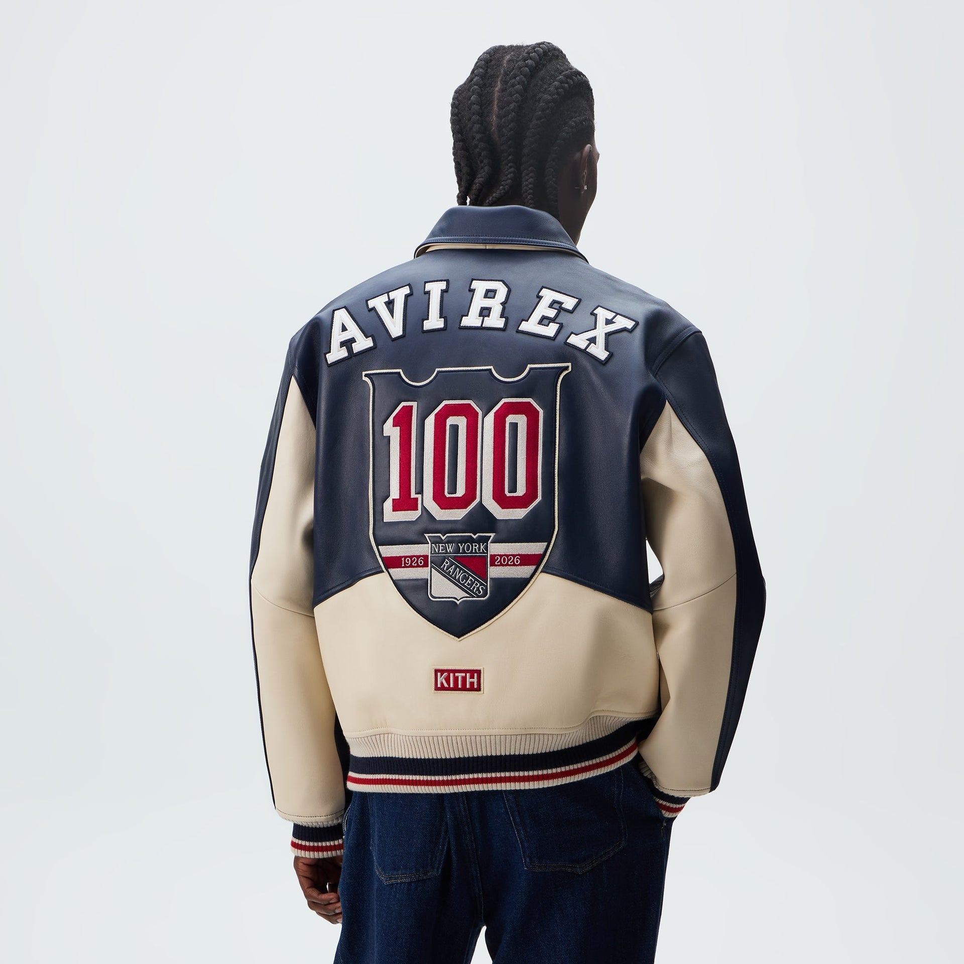 Kith & AVIREX for the New York Rangers Bomber Jacket - Navy