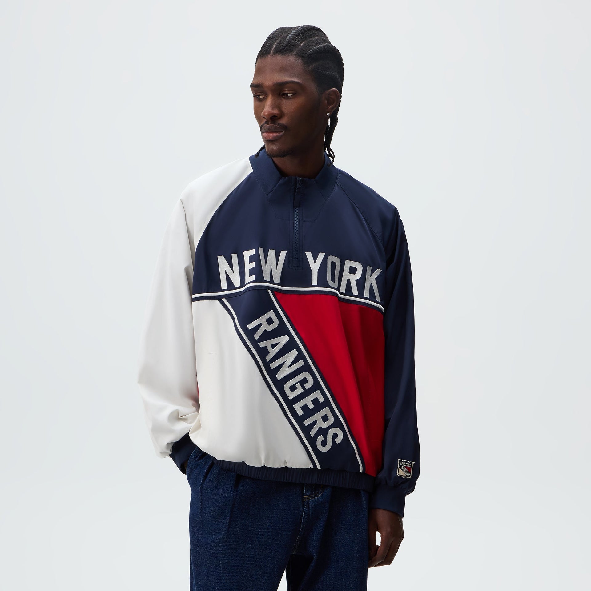 Kith for the New York Rangers Nylon Quarter Zip - Nocturnal