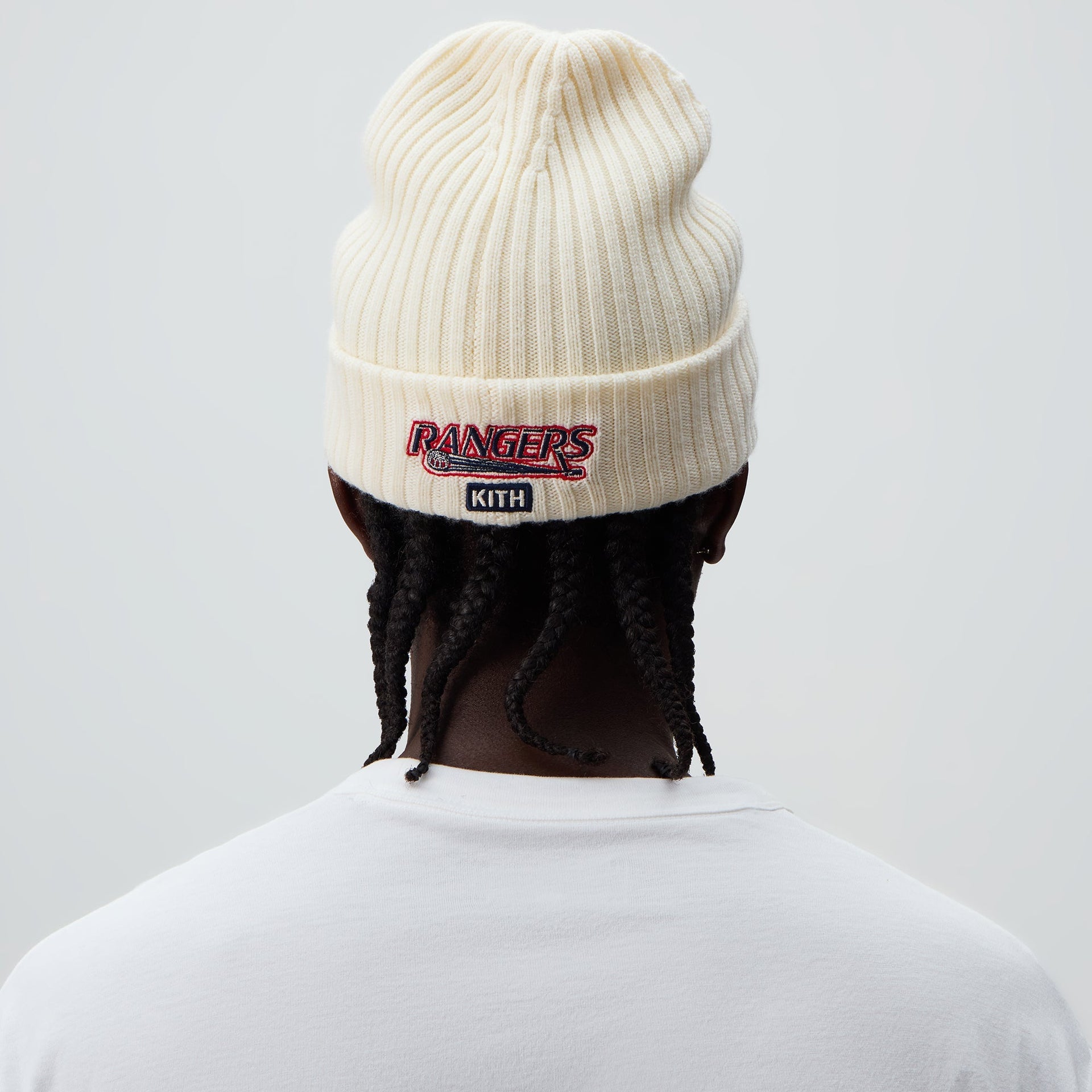Kith & New Era for the New York Rangers Centennial Knit Beanie - Sandrift - PH