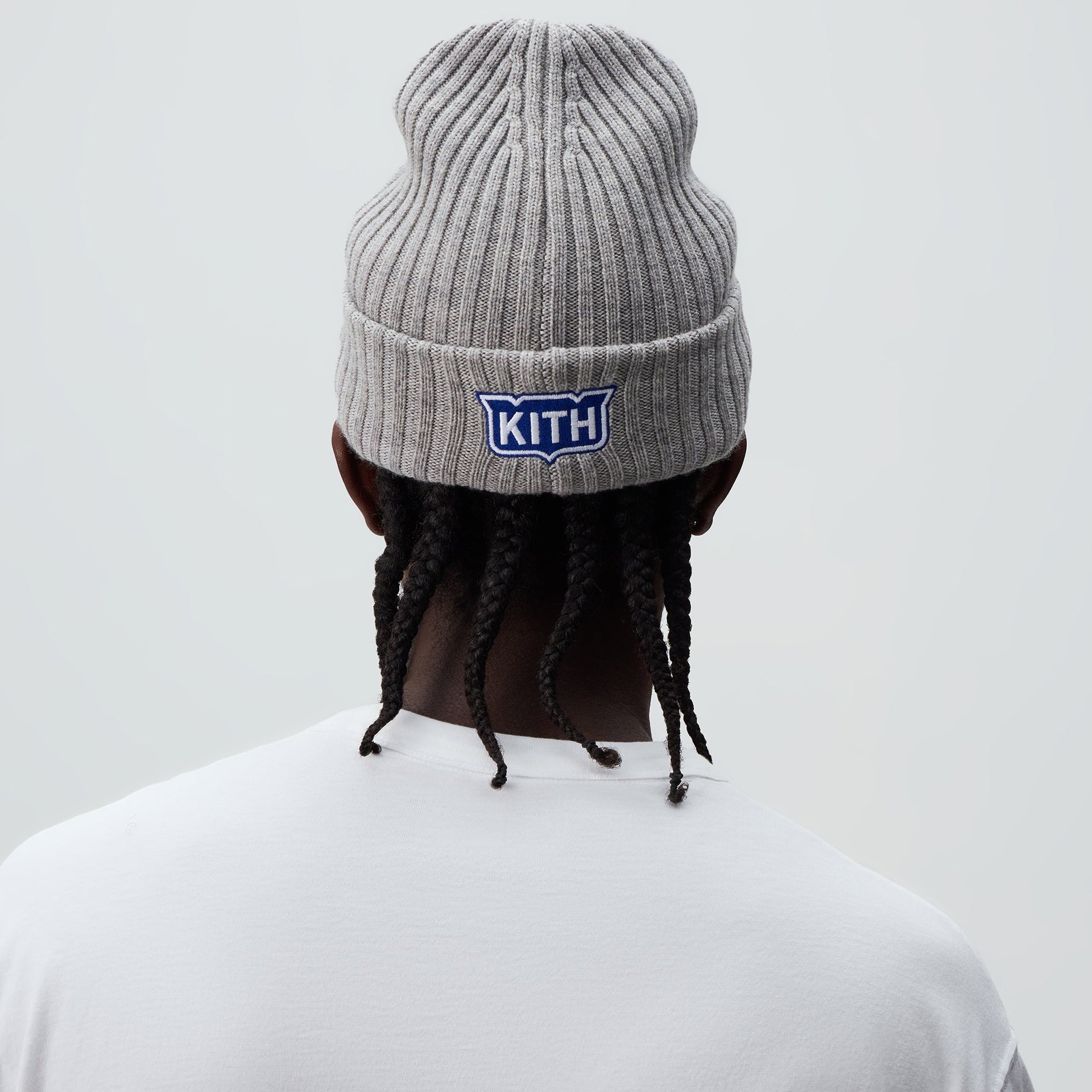 Kith & New Era for the New York Rangers Centennial Knit Beanie - Light Heather Grey - PH