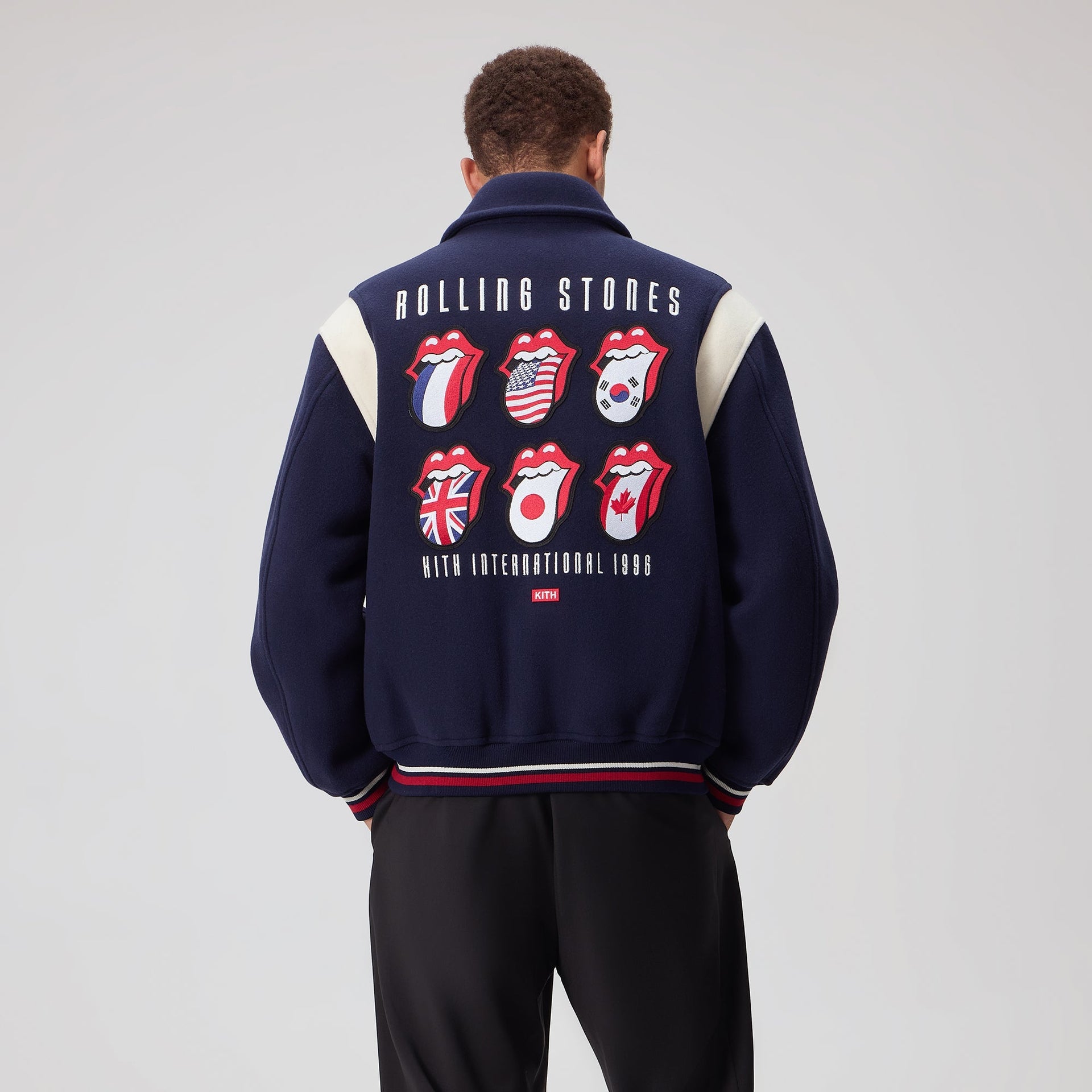 Kith for The Rolling Stones Wool Varsity Jacket - Nocturnal - PH