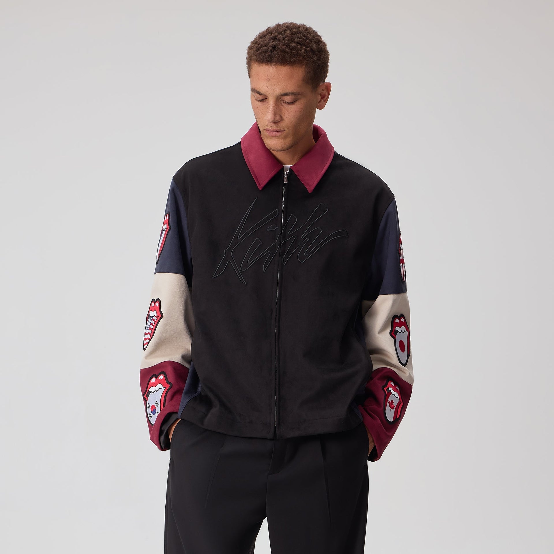 Kith for The Rolling Stones Microsuede Owen Jacket - Black - PH