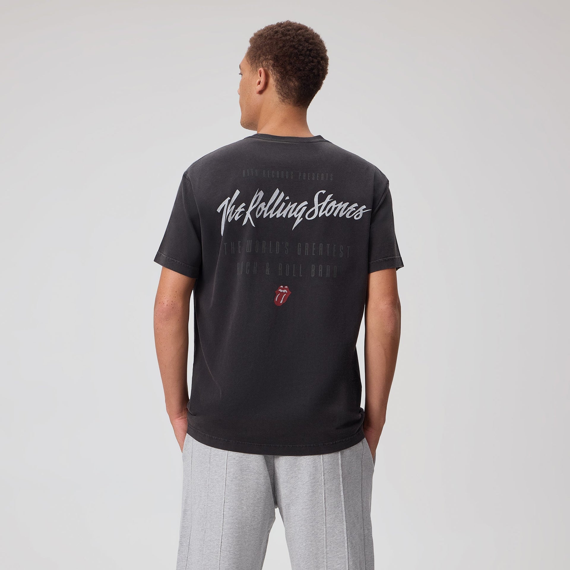 Kith for The Rolling Stones Keith Richards Concert Photo Vintage Tee - Black - PH