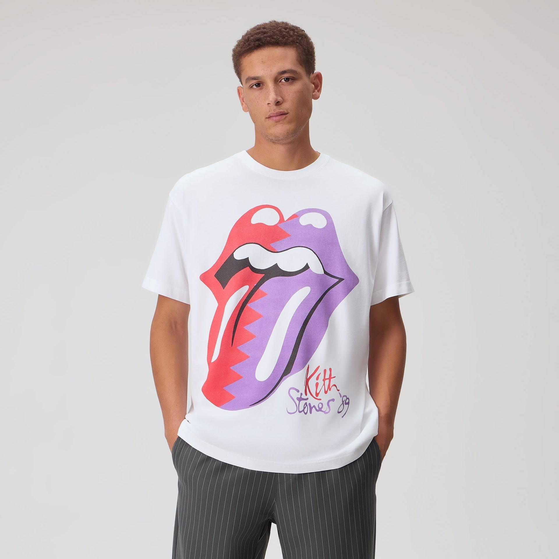 Kith for The Rolling Stones 1989 Tongue Vintage Tee - White - PH