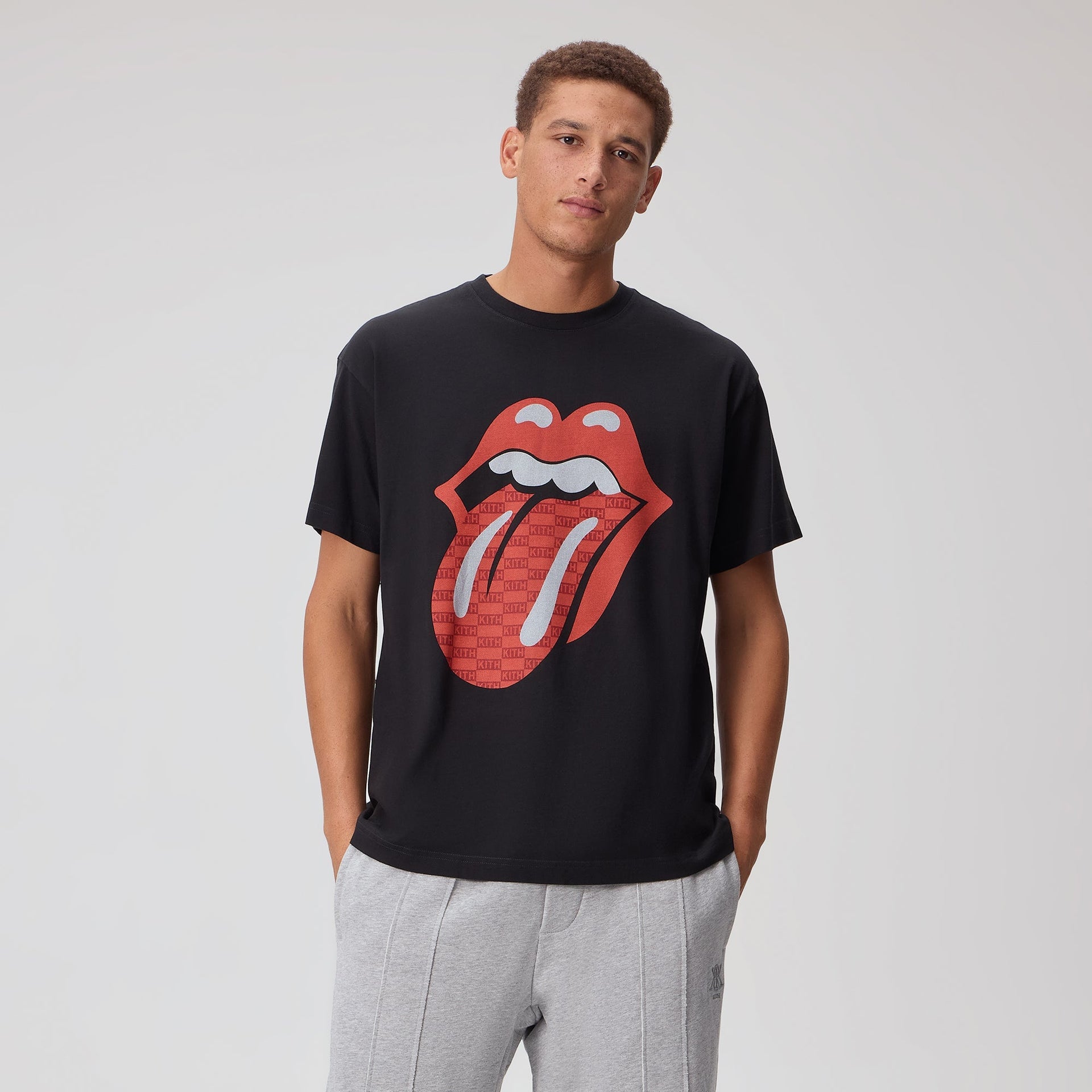 Kith for The Rolling Stones Monogram Tongue Tee - Black - PH