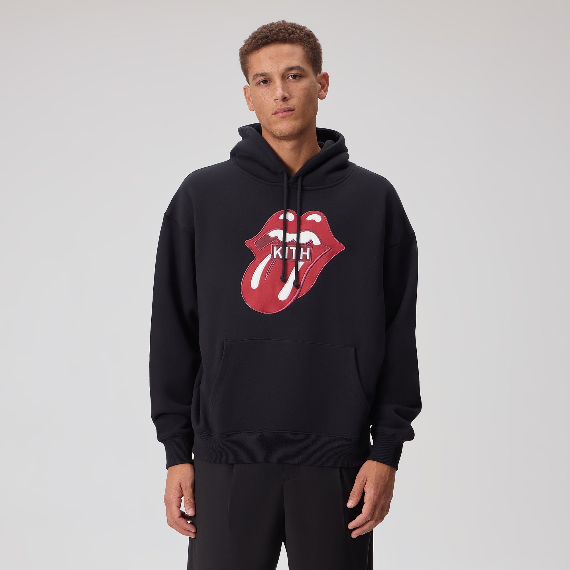 Kith for The Rolling Stones Classic Logo Nelson Hoodie - Black
