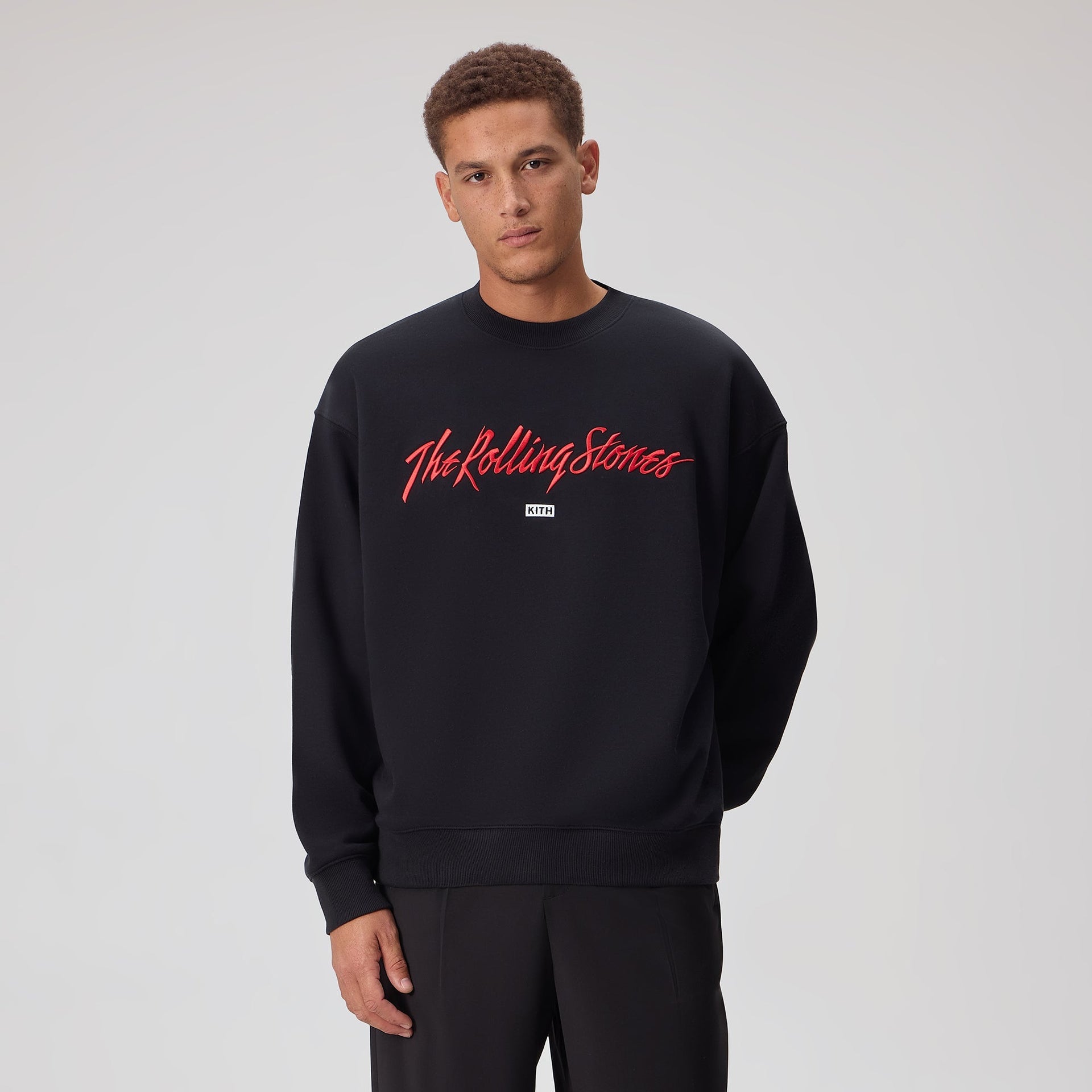 Kith for The Rolling Stones Monogram Tongue Nelson Crew - Black - PH