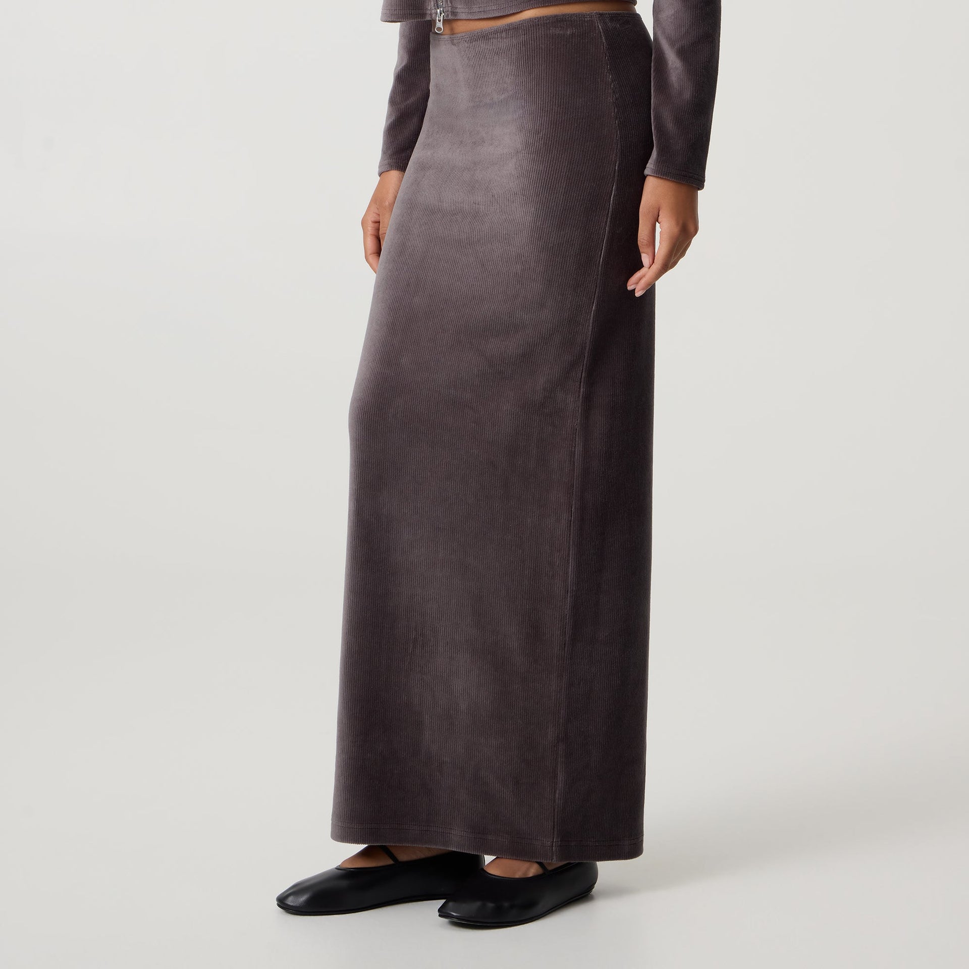 Kith Women Mila Maxi Skirt - Hematite - PH