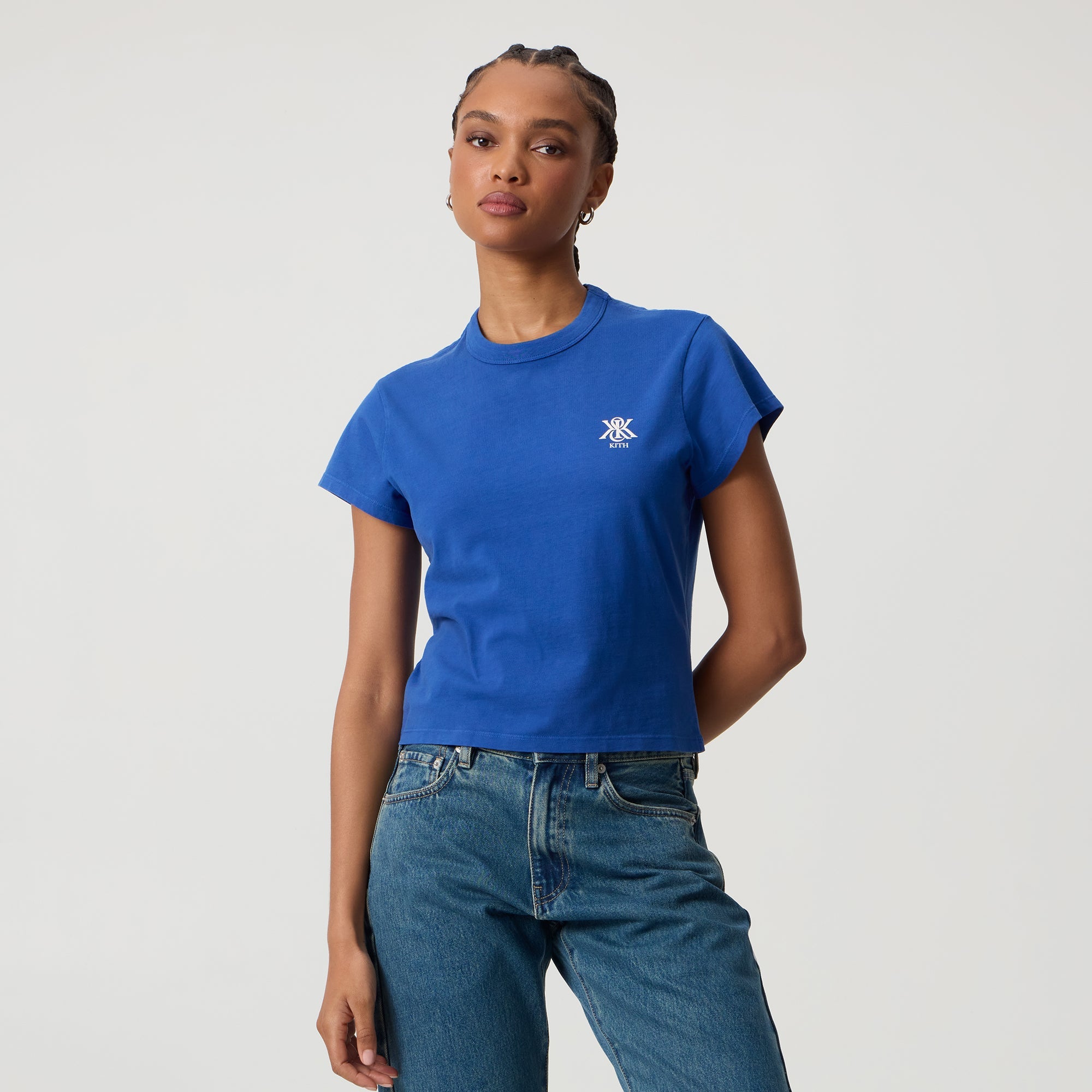 KITH Women Mulberry Tee II クロップドTシャツ ブルー KITH Women Mulberry Tee II クロップドTシャツ ブルー - メルカリ