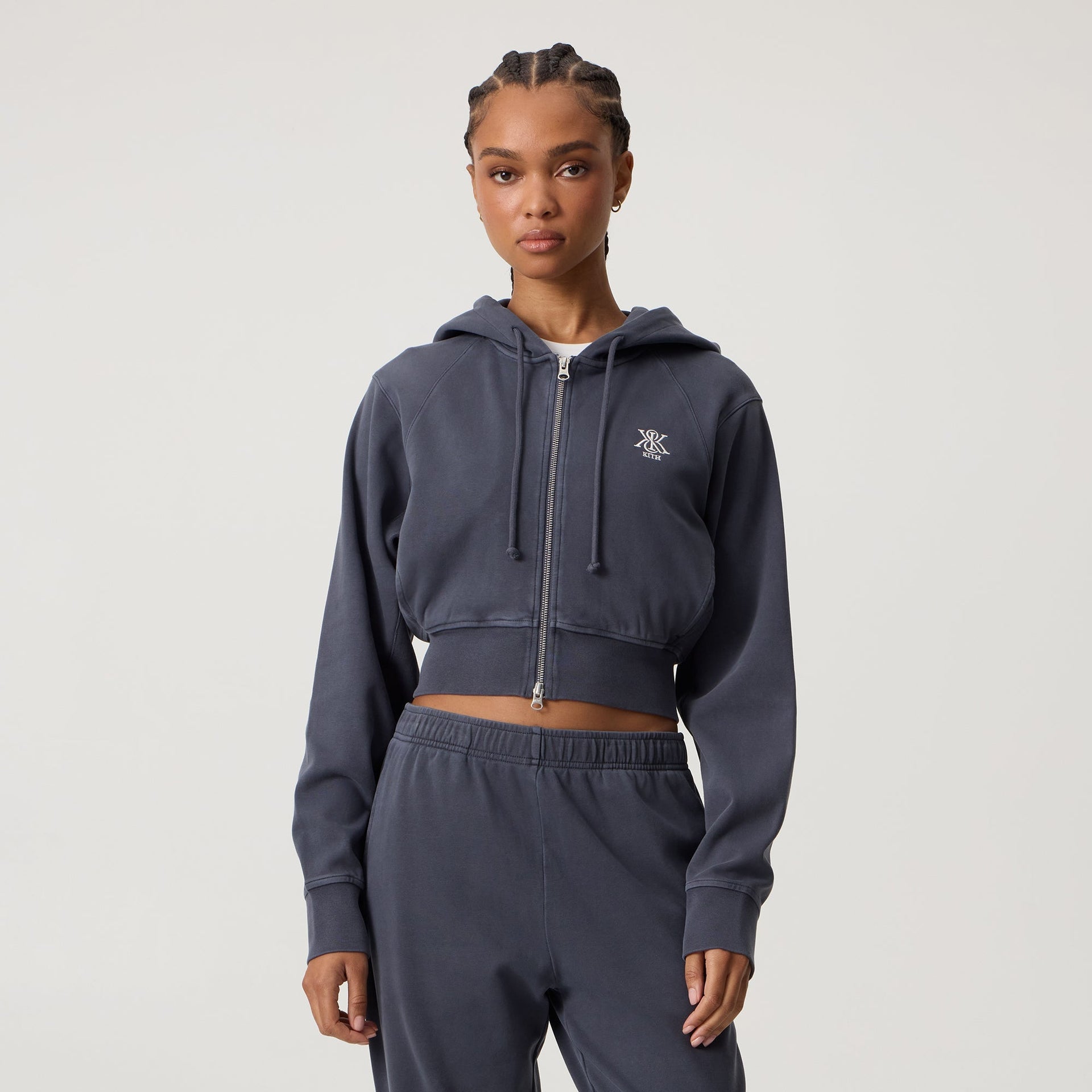 Kith Women Davin Cropped Hoodie - Trench - PH