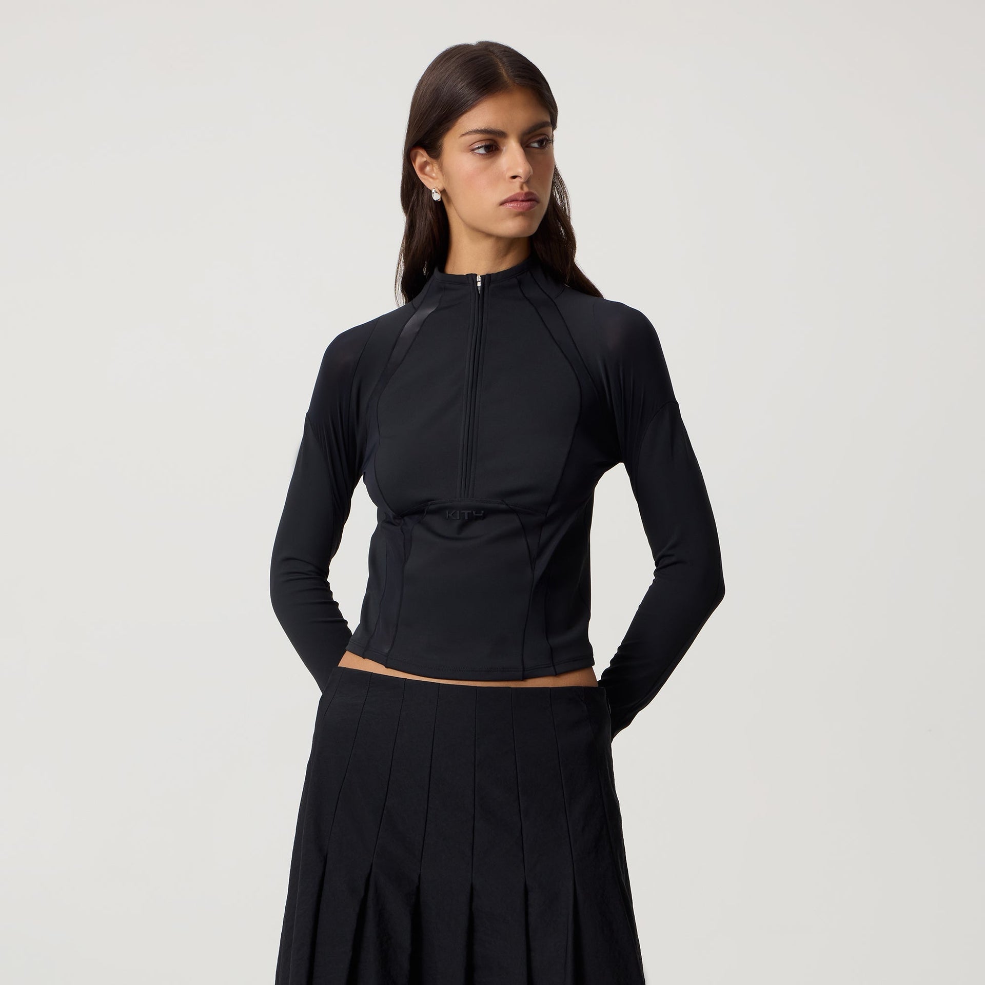Kith Women Mori Active Panelled Long Sleeve - Black - PH