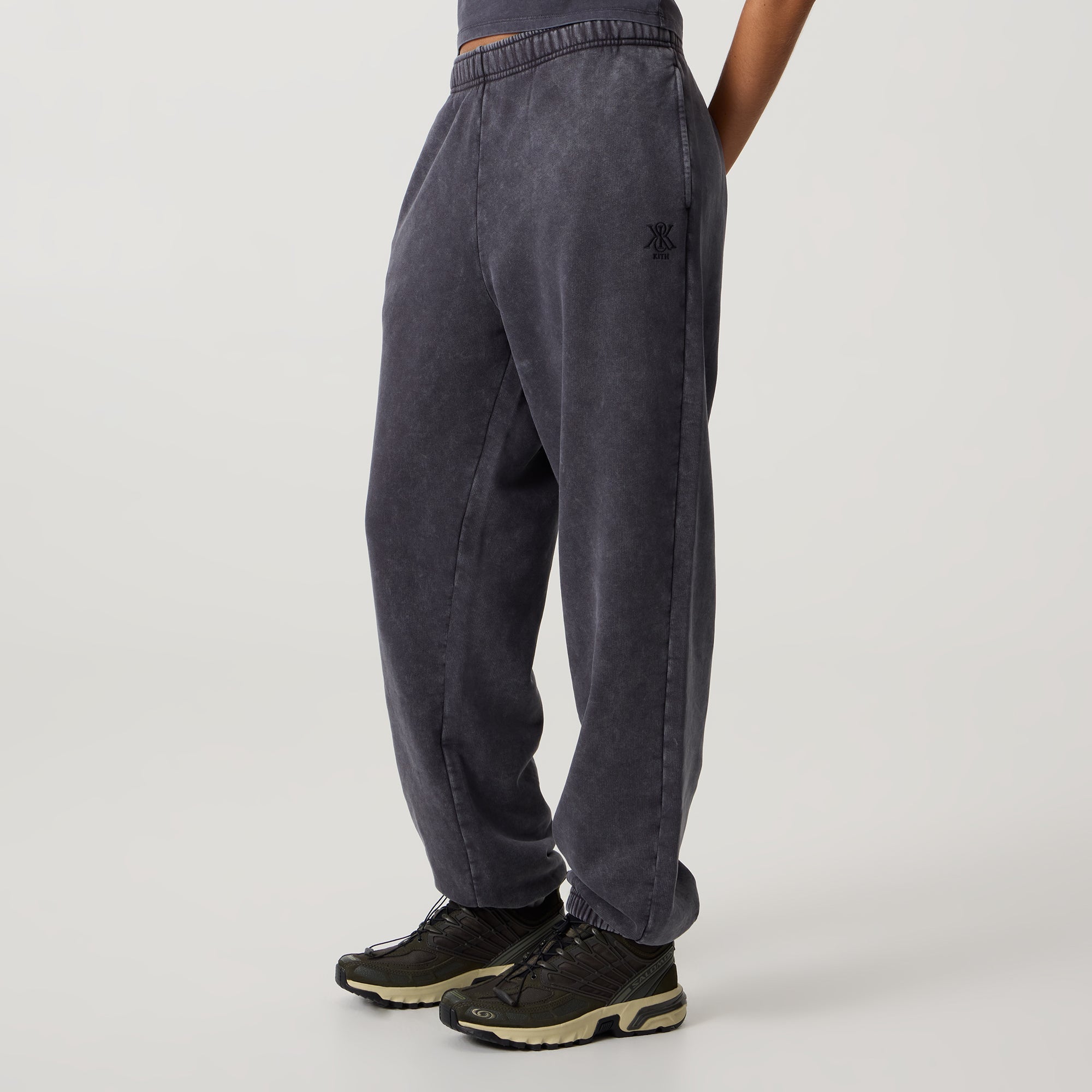 Kith Women Chelsea III Crest Sweatpant - Black