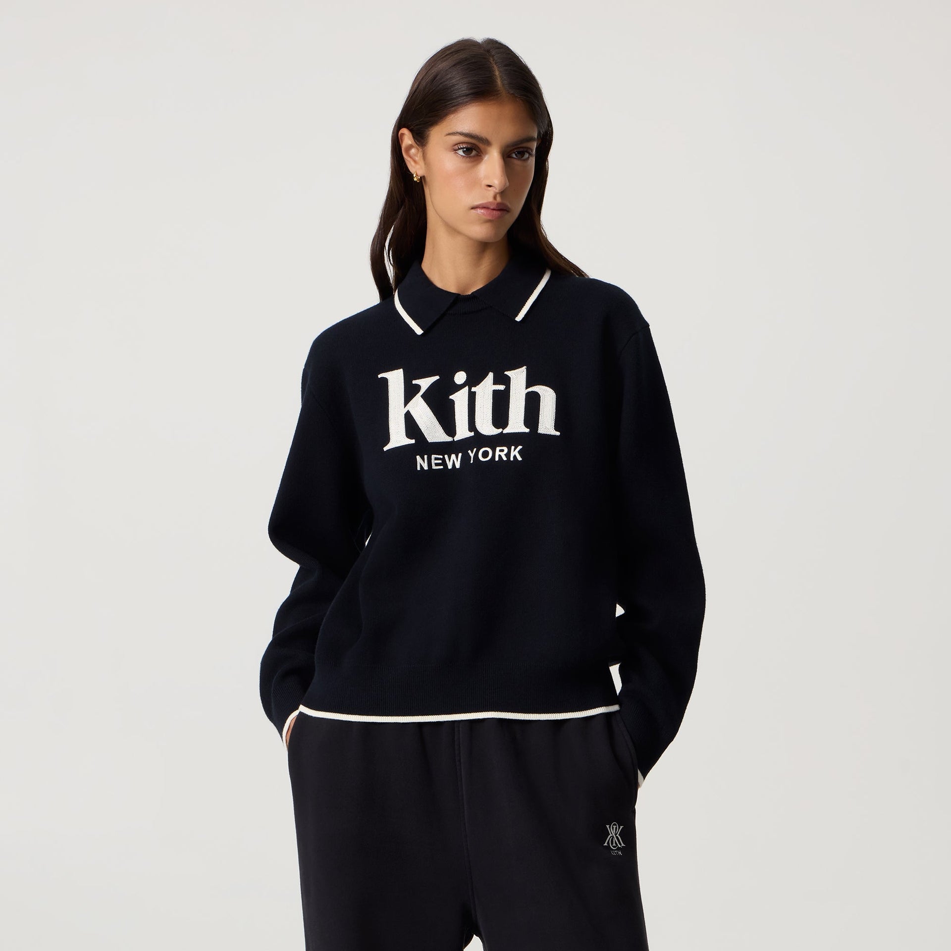Kith Women Ashwin Polo Sweater - Black - PH