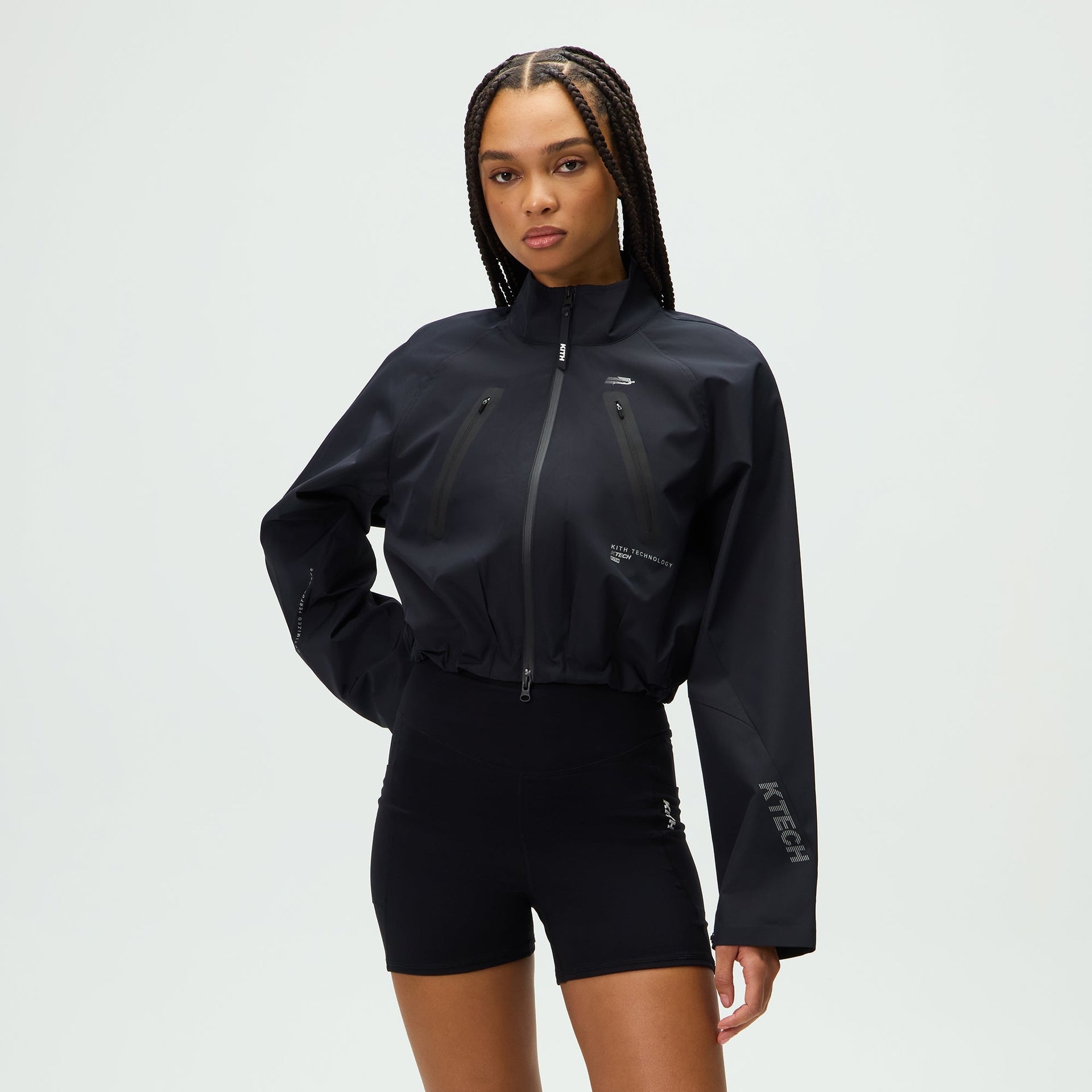Kith Women Binx Bolero Track Jacket - Black