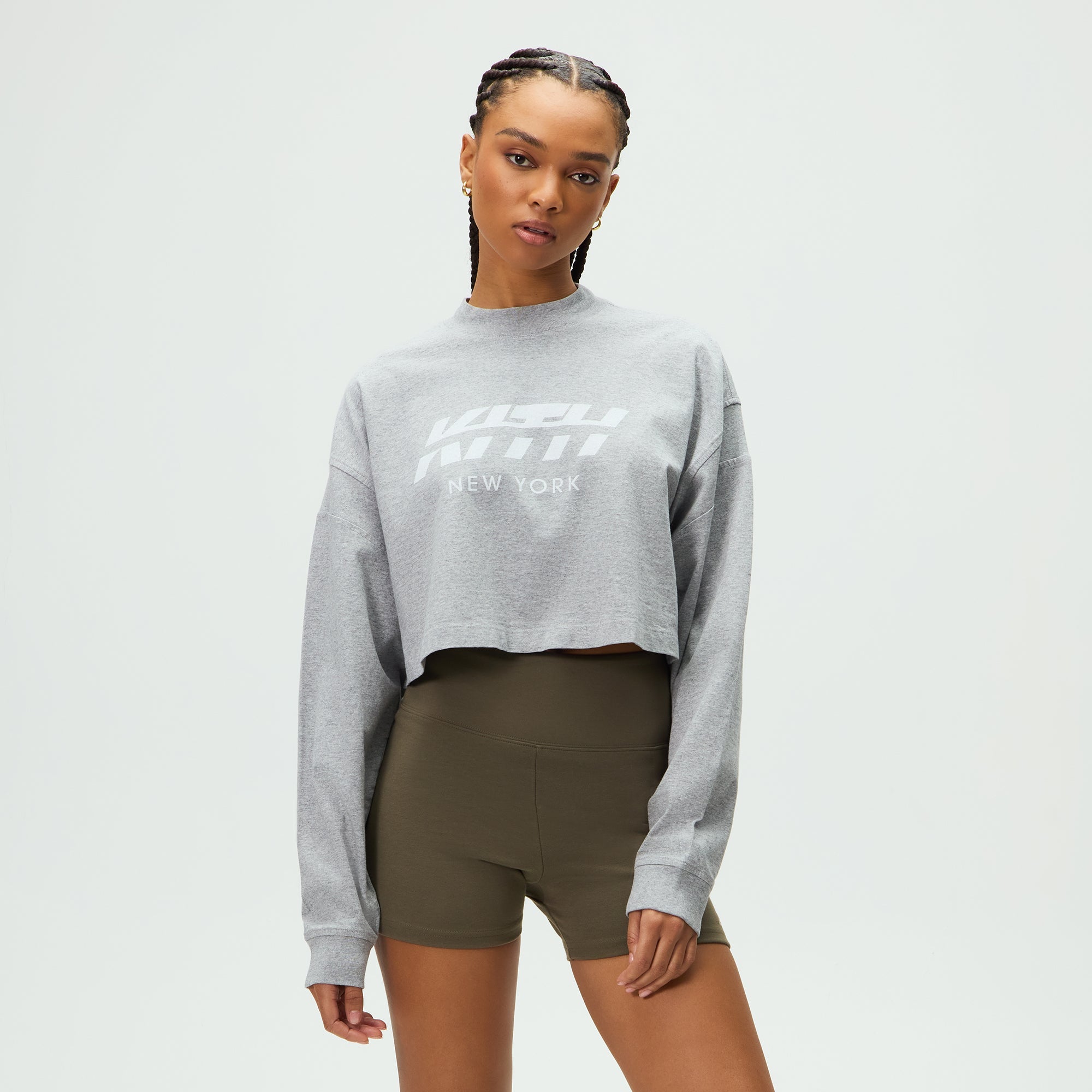 期間限定✨Kith Women Jasper Swift Long Sleeve Kith Women Jasper Swift Long Sleeve - Cool Heather Grey