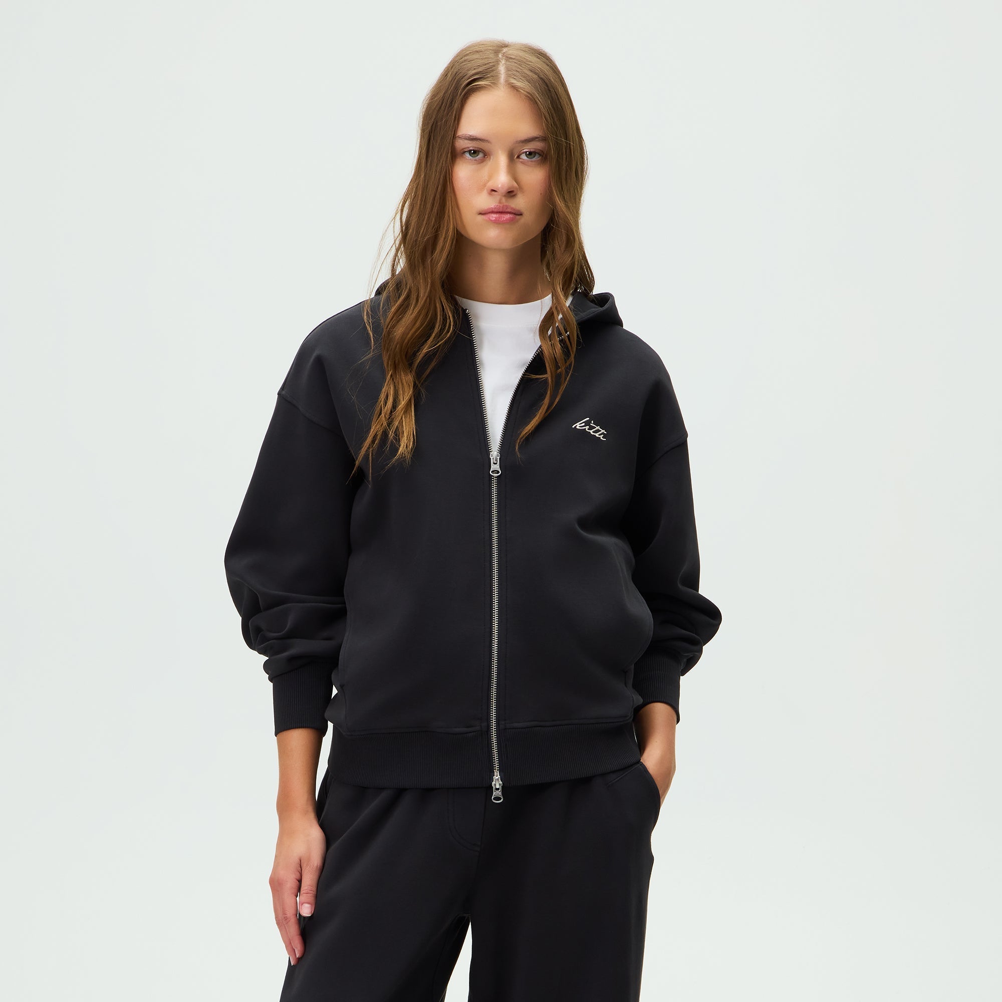 Kith women パーカー フーディー Kith Women Tanner Hoodie - Black