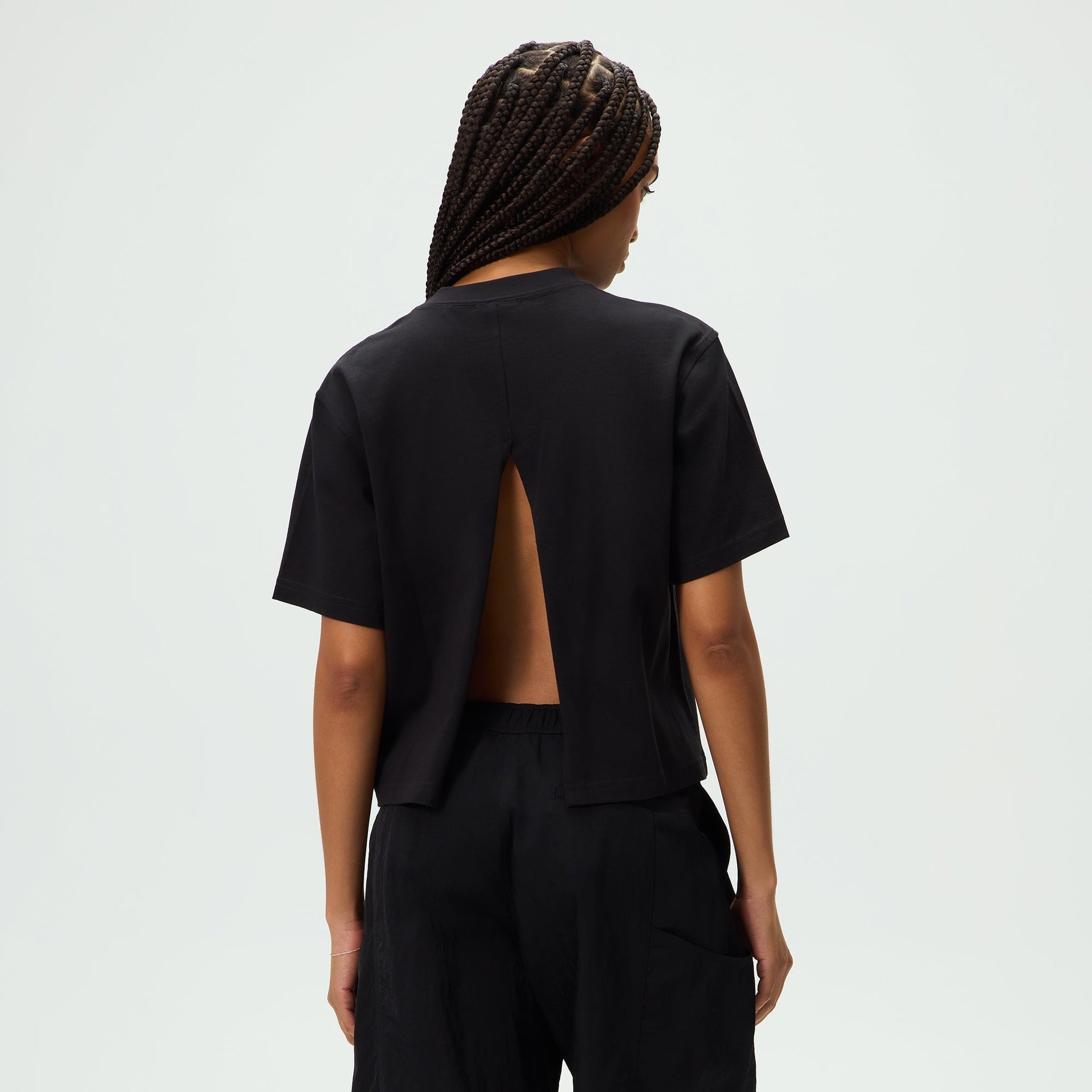 Kith Women Syril Split Back Tee - Black