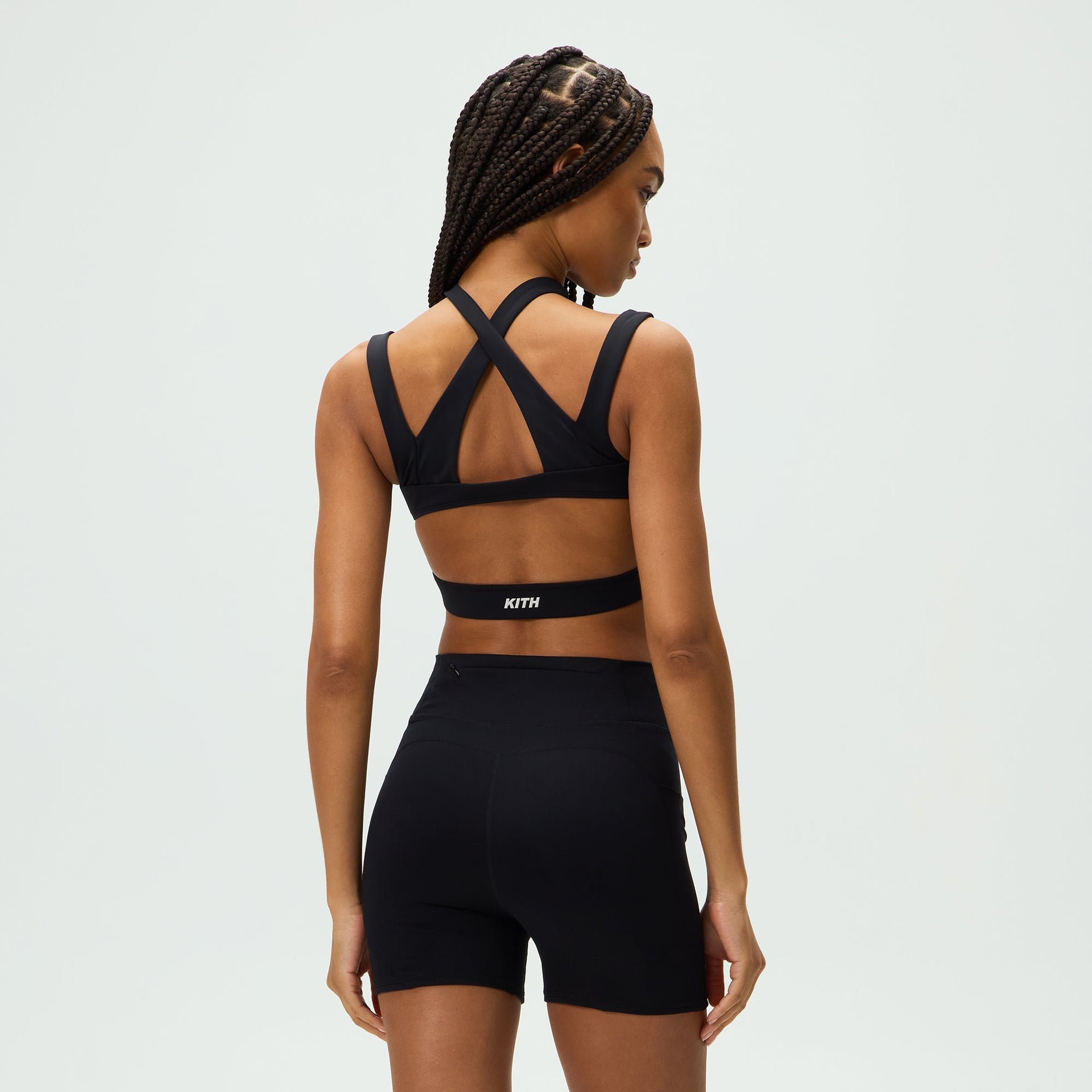 Kith Women Enhance Cross Halter Bra - Black