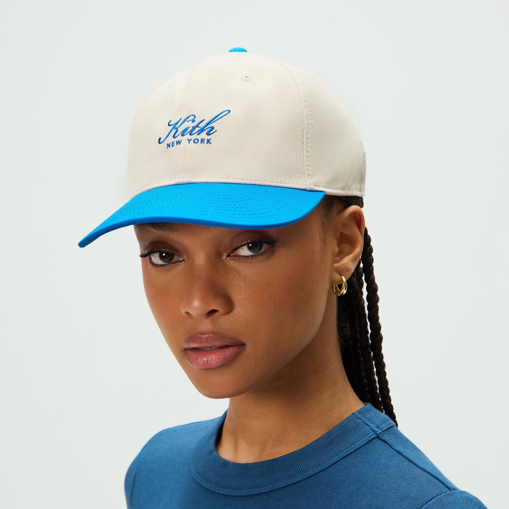Kith ベージュ メッシュキャップ Kith Women Script New York Colorblock Classic Cap - Sandrift