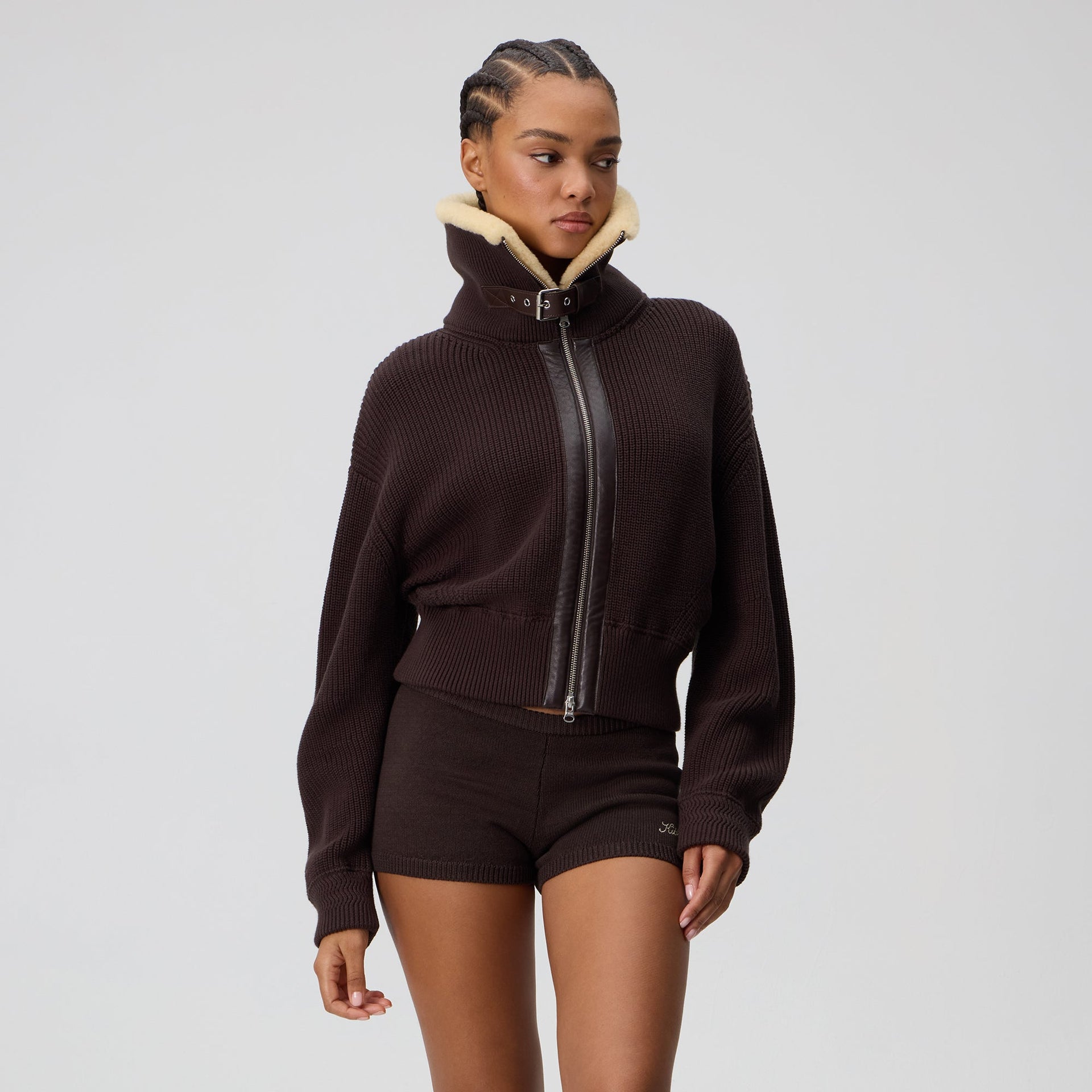 Kith Women Harten Aviator Sweater Jacket - Incognito - PH