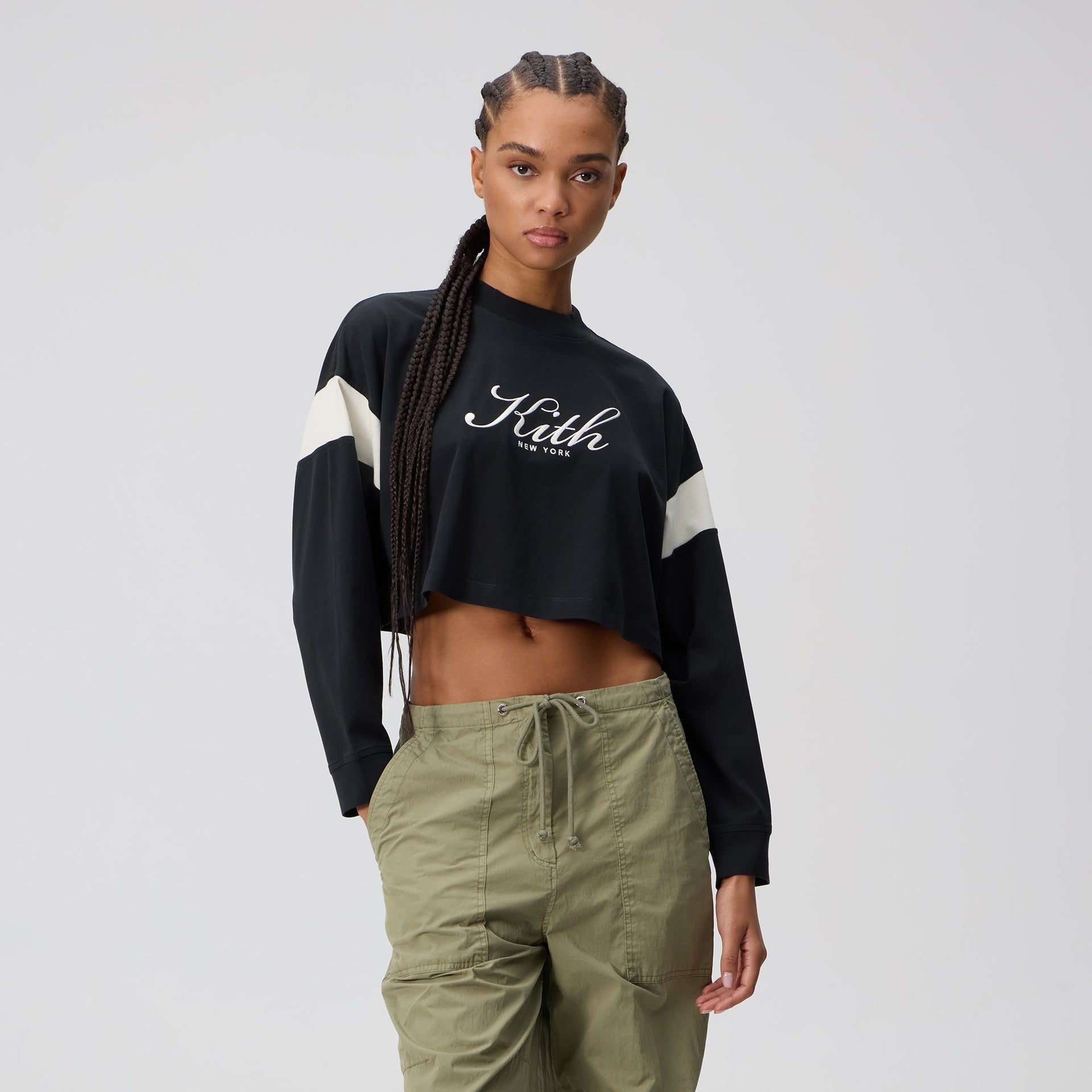 Kith Women Jasper Script Long Sleeve - Black